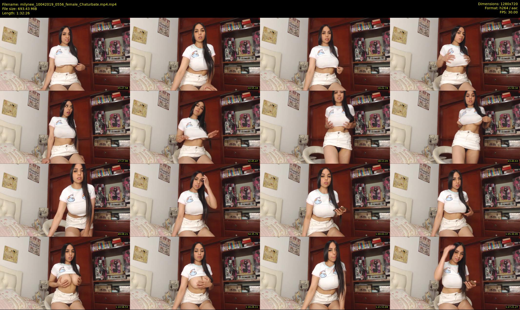 milynee — 93 minute Chaturbate female cam show recording, 720p, Apr 10, 2019