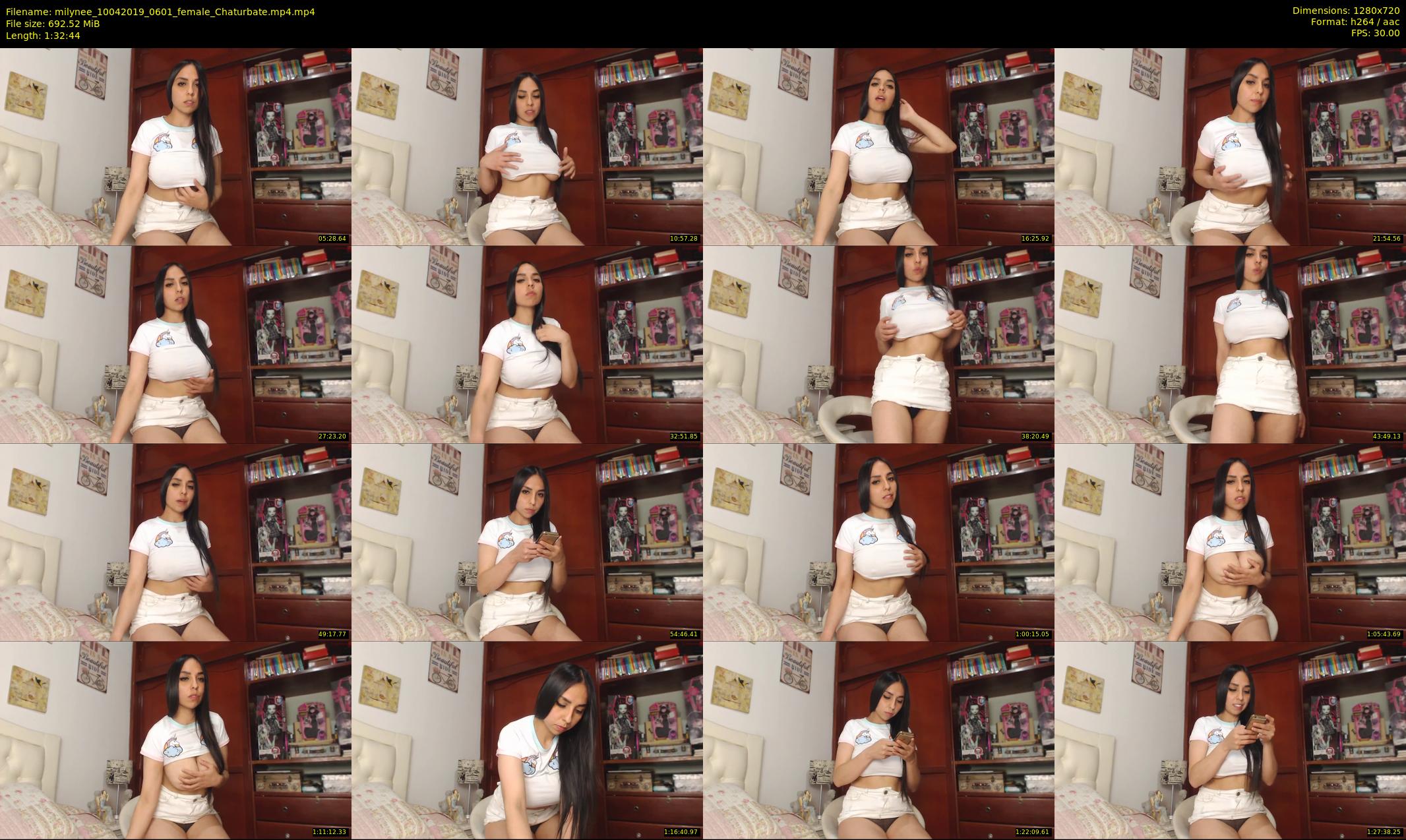 milynee — 93 minute Chaturbate female cam show recording, 720p, Apr 10, 2019