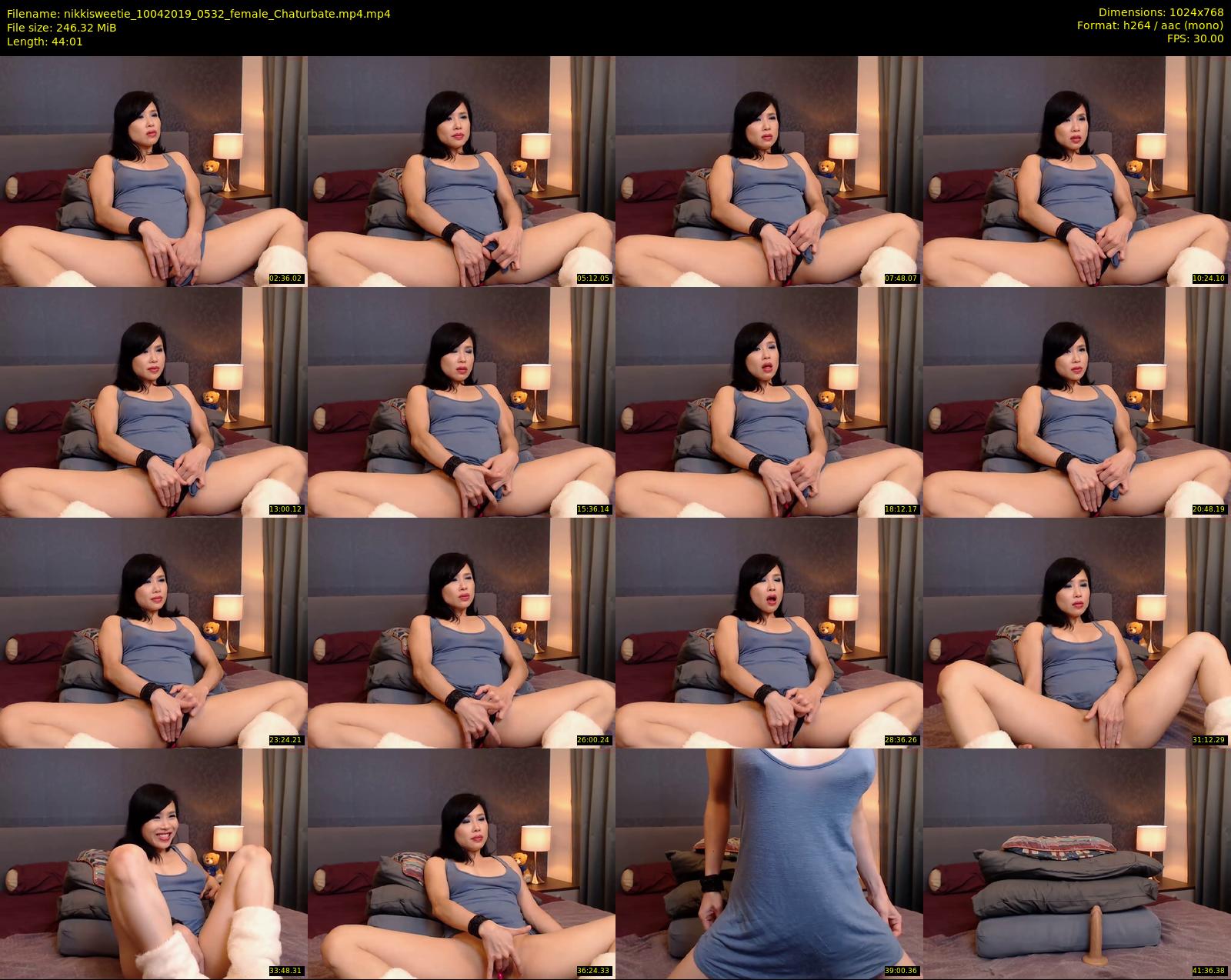 nikkisweetie — 45 minute Chaturbate female cam show recording, 720p, Apr 10, 2019