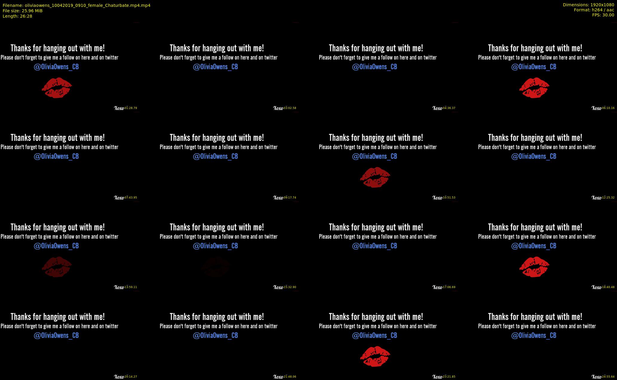 oliviaowens — 27 minute Chaturbate female cam show recording, 1080p, Apr 10, 2019