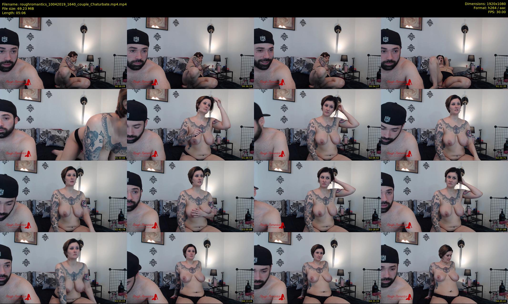 roughromantics — 6 minute Chaturbate couple cam show recording, 1080p, Apr 10, 2019