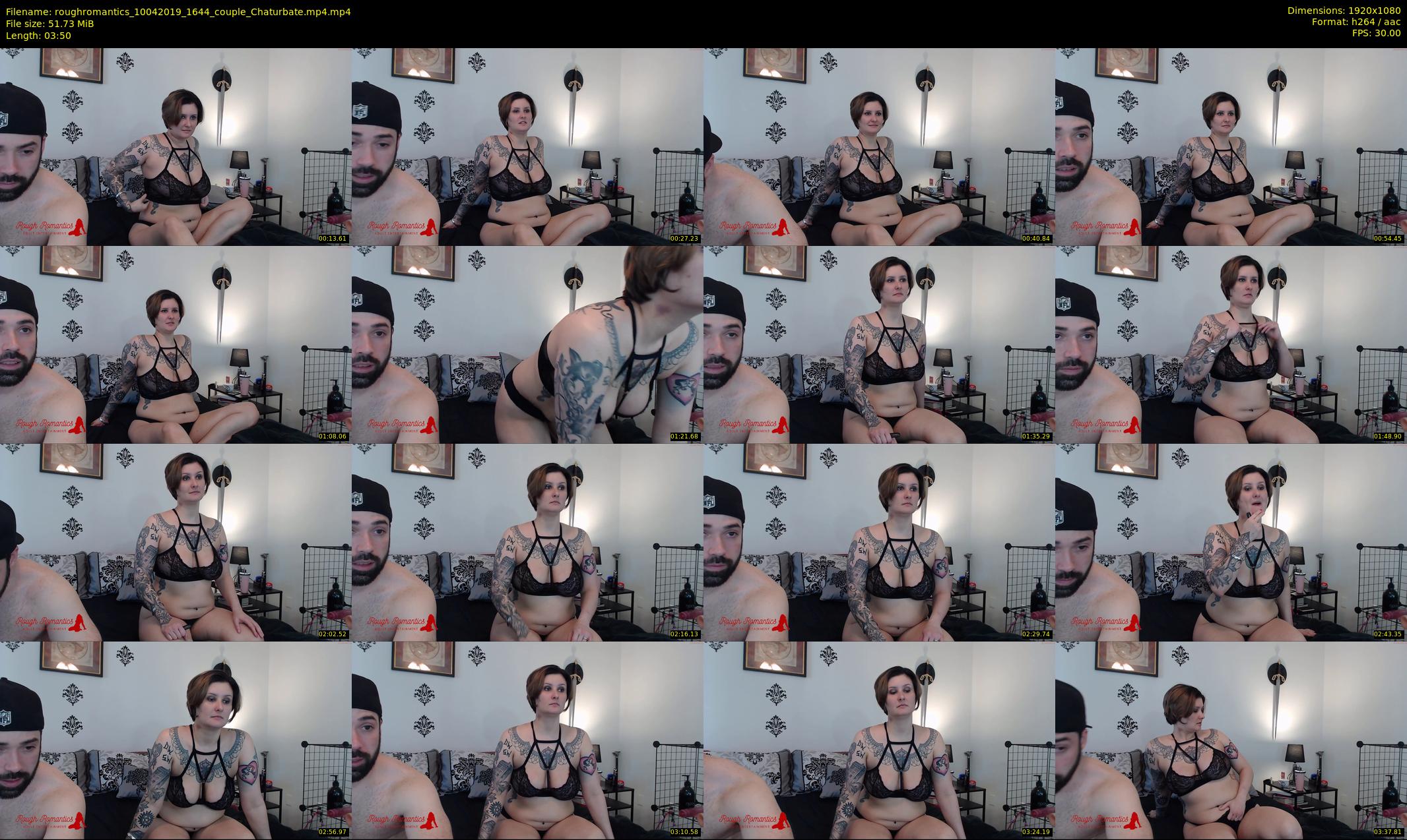 roughromantics — 4 minute Chaturbate couple cam show recording, 1080p, Apr 10, 2019