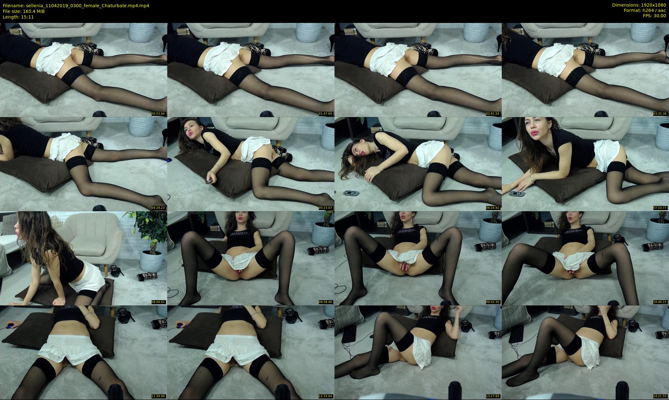 sellenia — 16 minute Chaturbate female cam show recording, 1080p, Apr 11, 2019