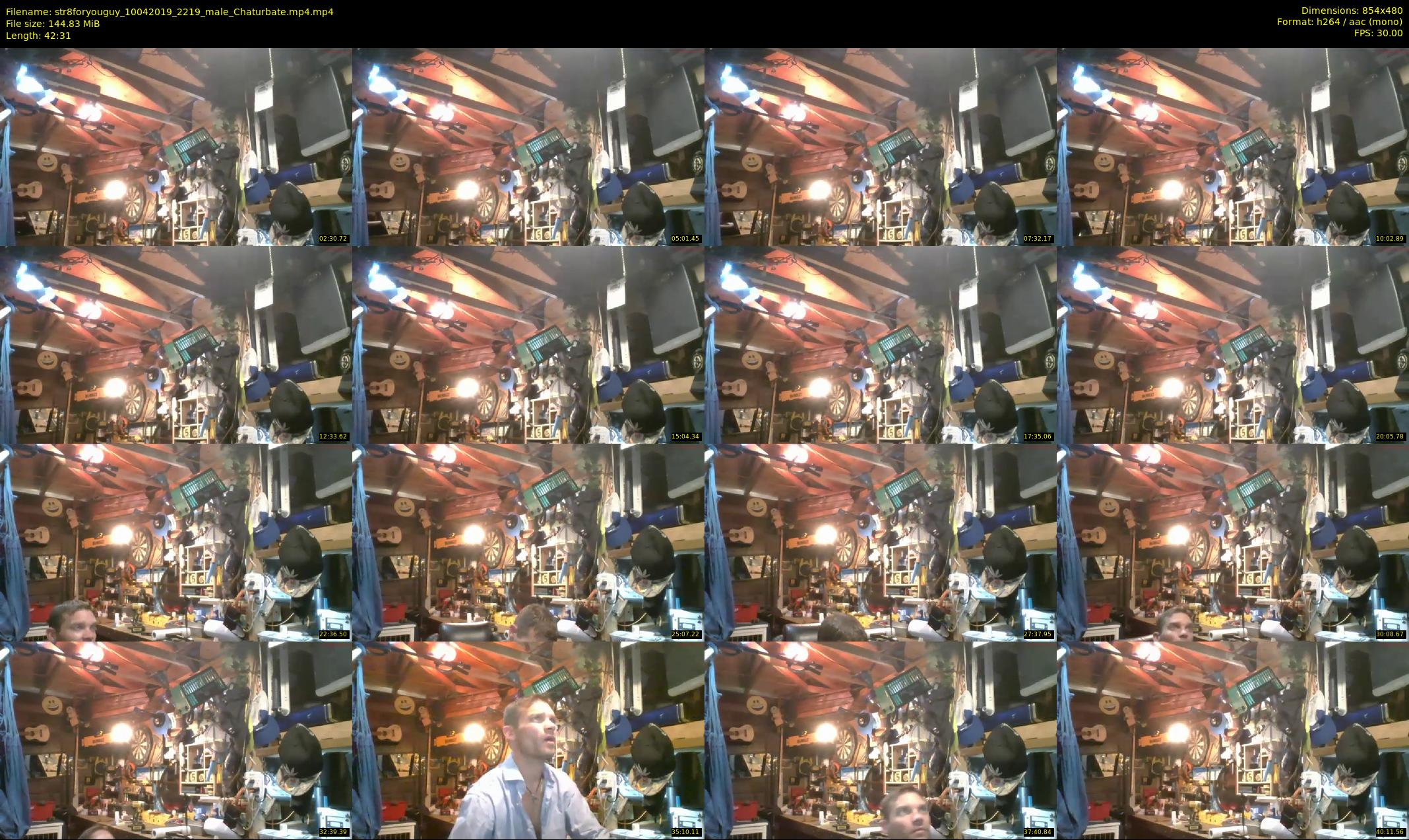 str8foryouguy — 43 minute Chaturbate male cam show recording, 480p, Apr 10, 2019