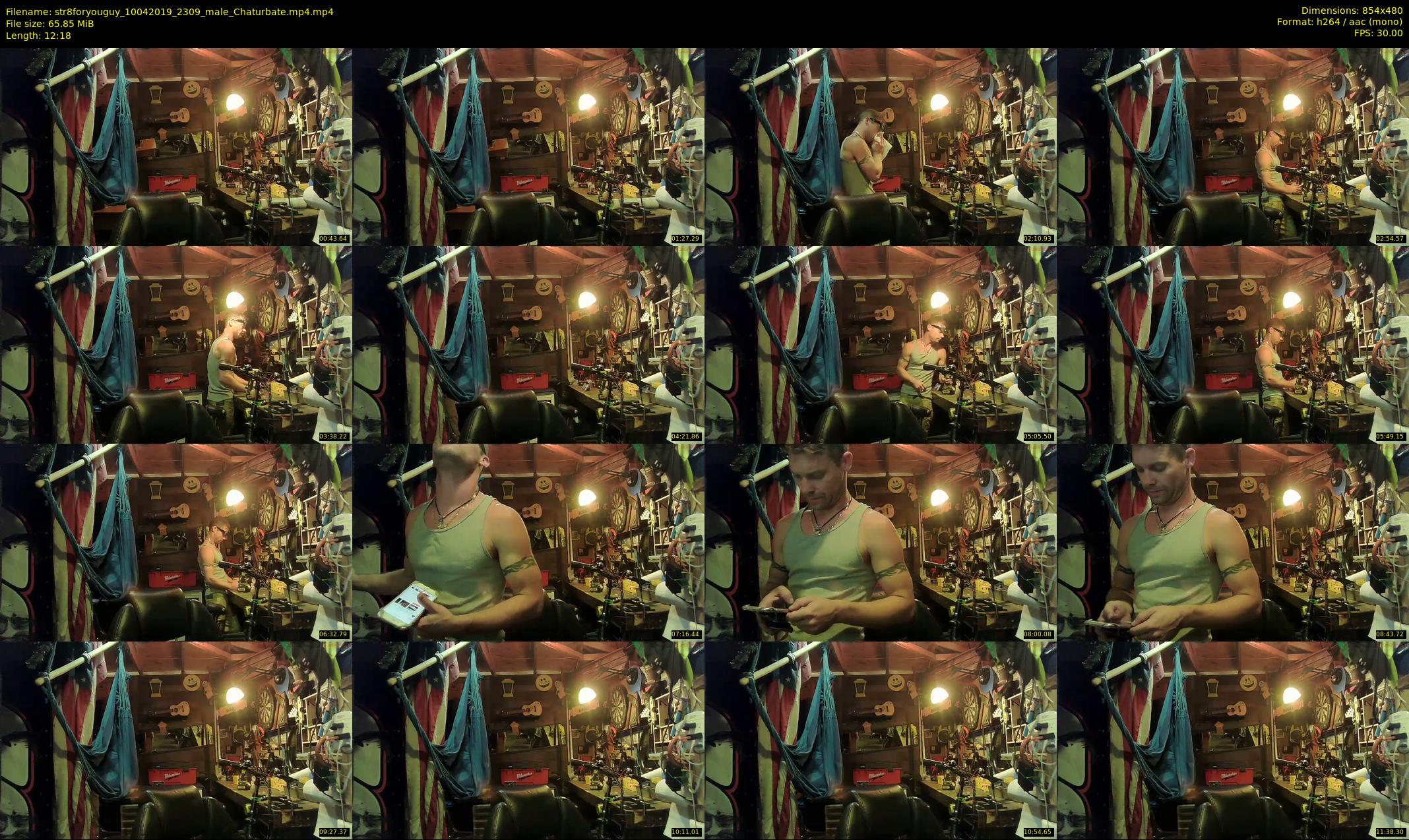 str8foryouguy — 13 minute Chaturbate male cam show recording, 480p, Apr 10, 2019
