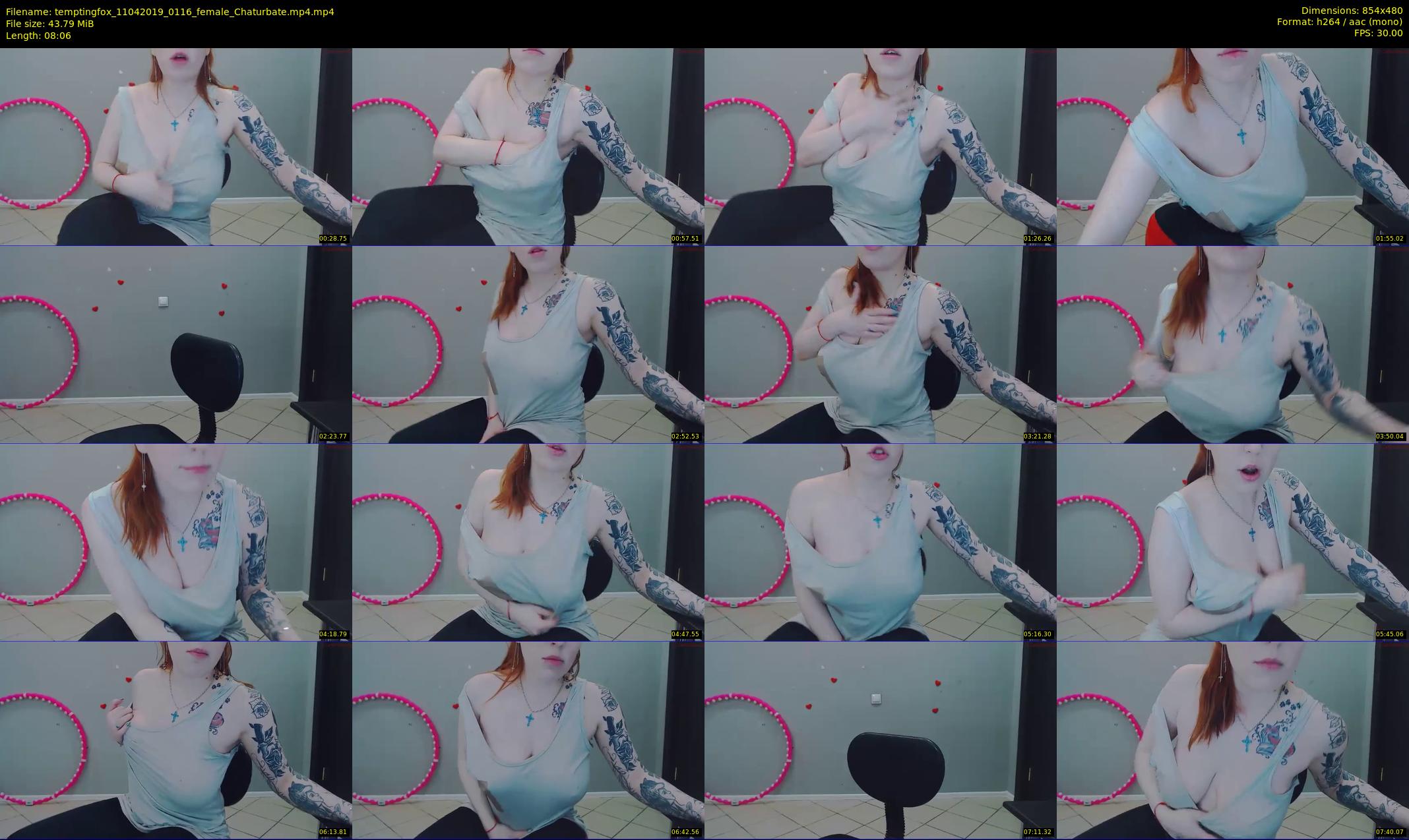 temptingfox — 9 minute Chaturbate female cam show recording, 480p, Apr 11, 2019