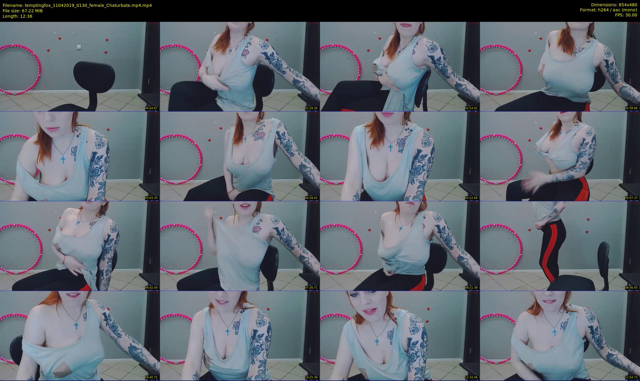 temptingfox — 13 minute Chaturbate female cam show recording, 480p, Apr 11, 2019
