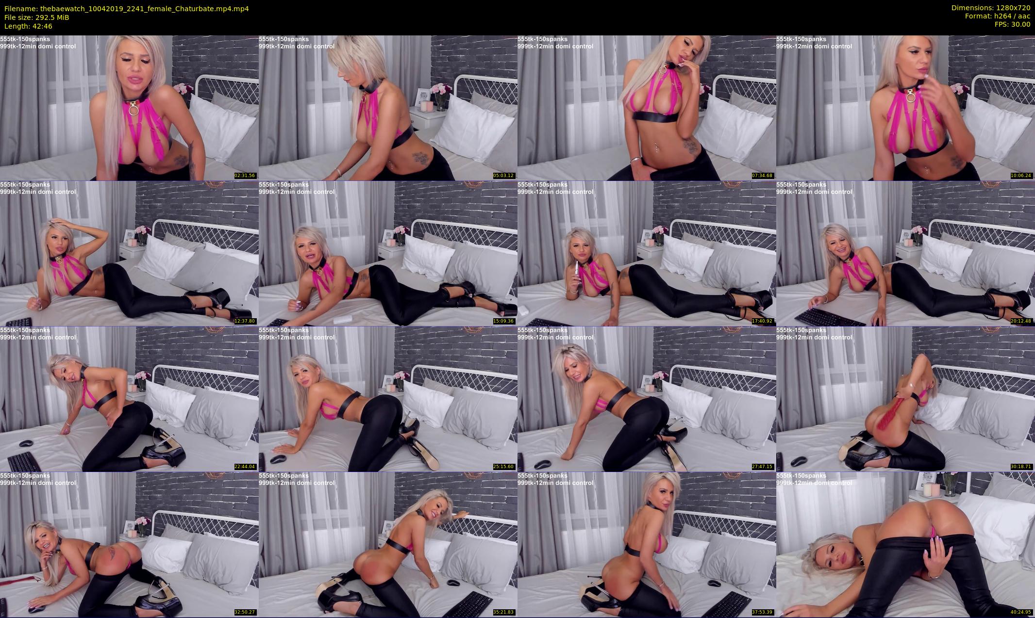 thebaewatch — 43 minute Chaturbate female cam show recording, 720p, Apr 10, 2019