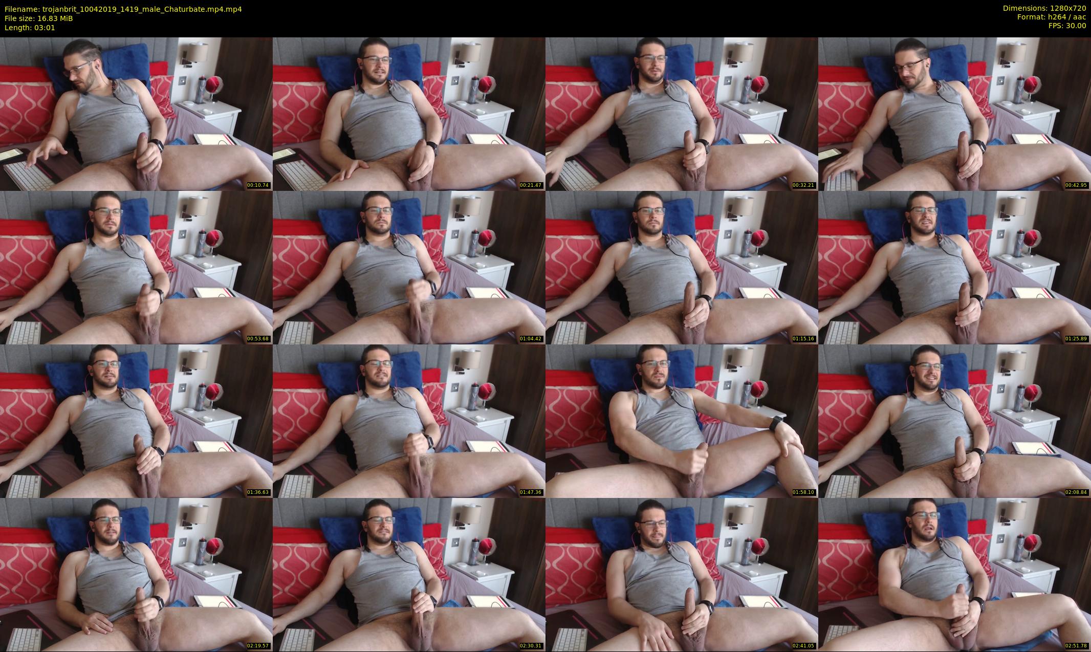 trojanbrit — 4 minute Chaturbate male cam show recording, 720p, Apr 10, 2019