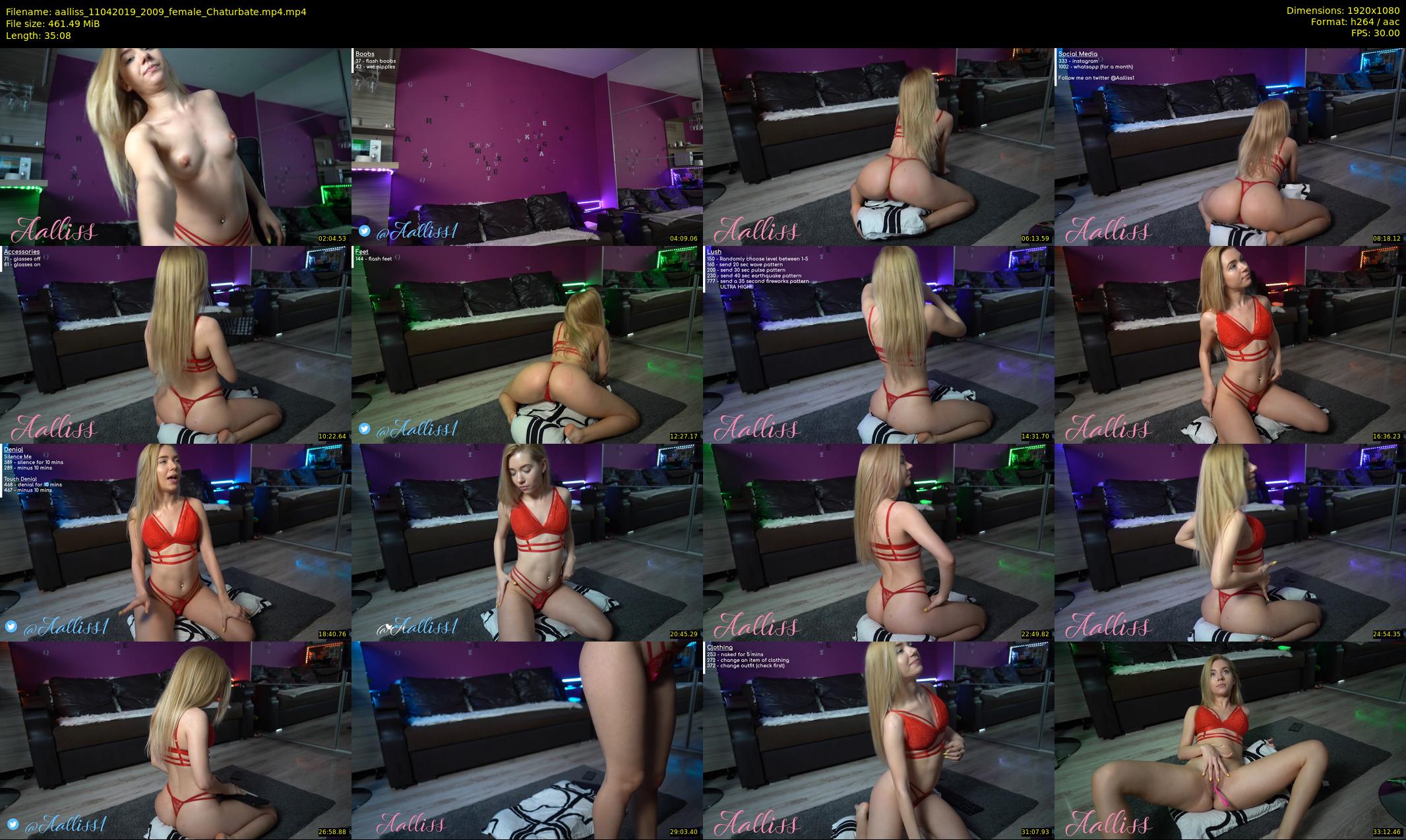 aalliss — 36 minute Chaturbate female cam show recording, 1080p, Apr 11, 2019