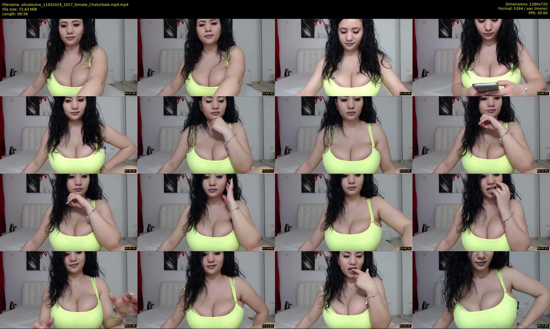 alicelevine — 9 minute Chaturbate female cam show recording, 720p, Apr 11, 2019