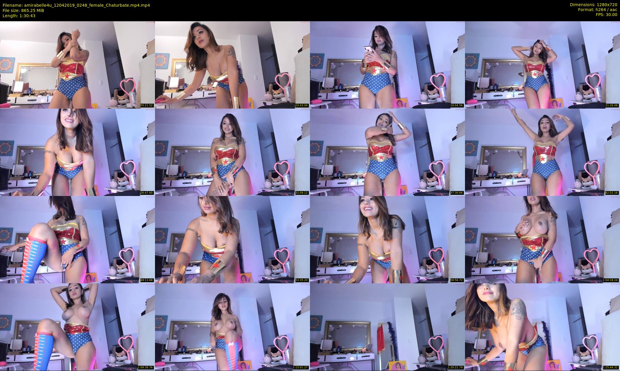 amirabelle4u — 91 minute Chaturbate female cam show recording, 720p, Apr 12, 2019