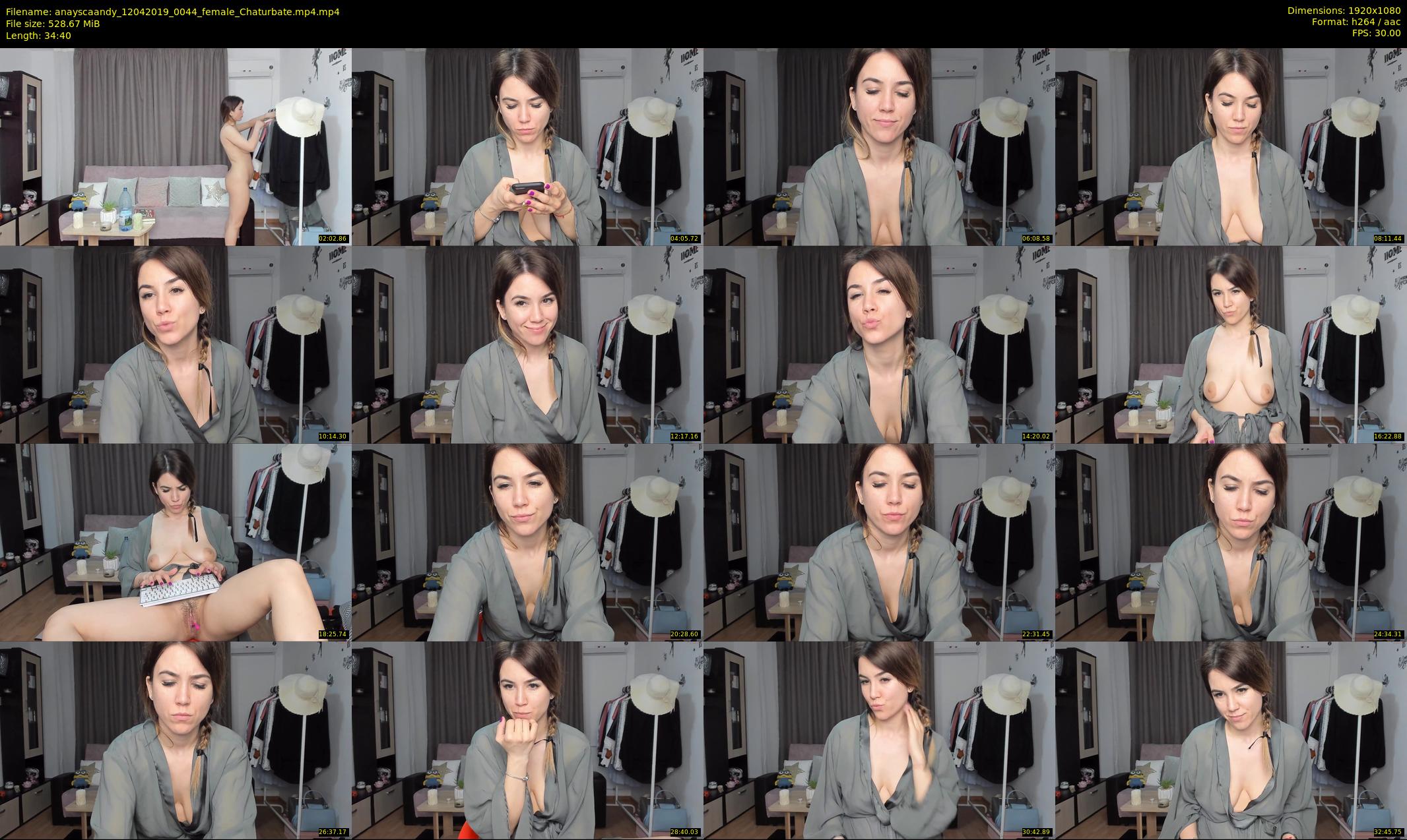 anayscaandy — 35 minute Chaturbate female cam show recording, 1080p, Apr 12, 2019