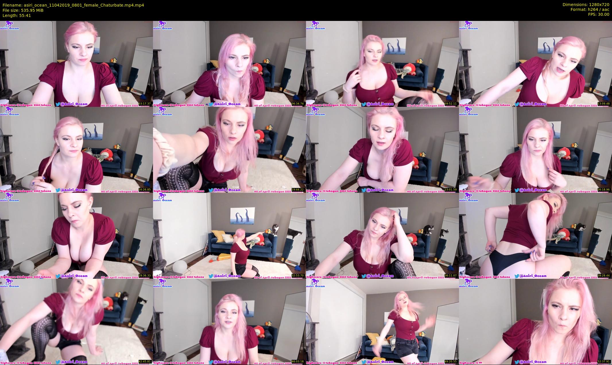 asiri_ocean — 56 minute Chaturbate female cam show recording, 720p, Apr 11, 2019