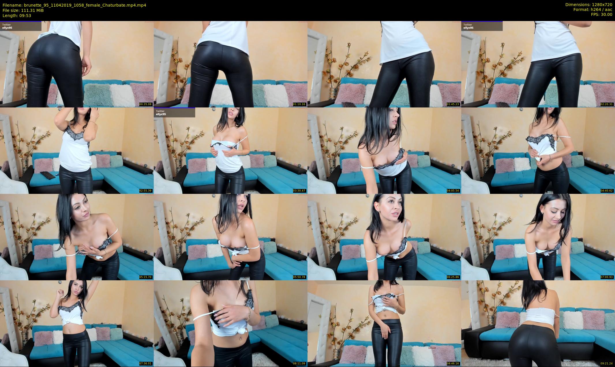 brunette_95 — 10 minute Chaturbate female cam show recording, 720p, Apr 11, 2019