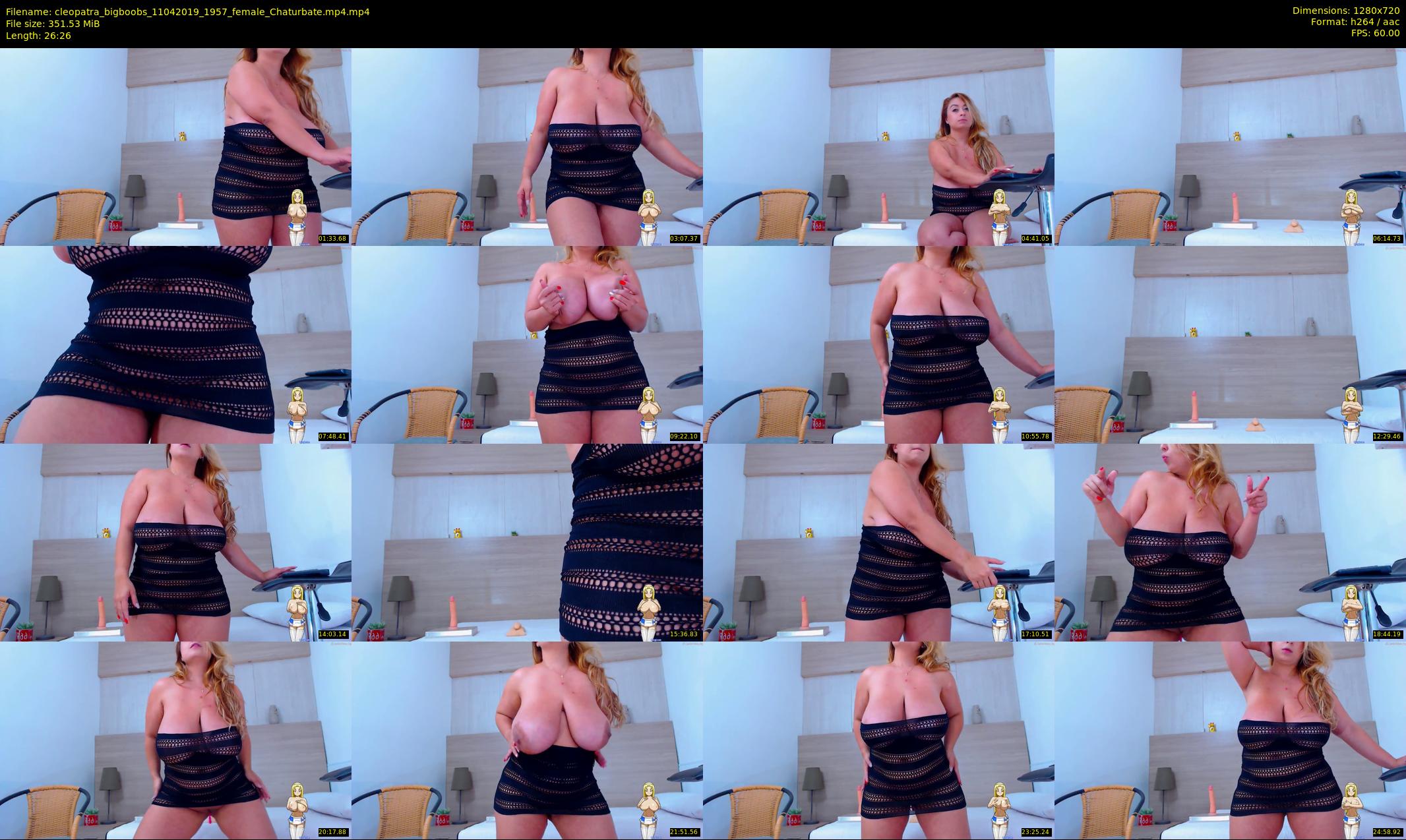 cleopatra_bigboobs — 27 minute Chaturbate female cam show recording, 720p, Apr 11, 2019