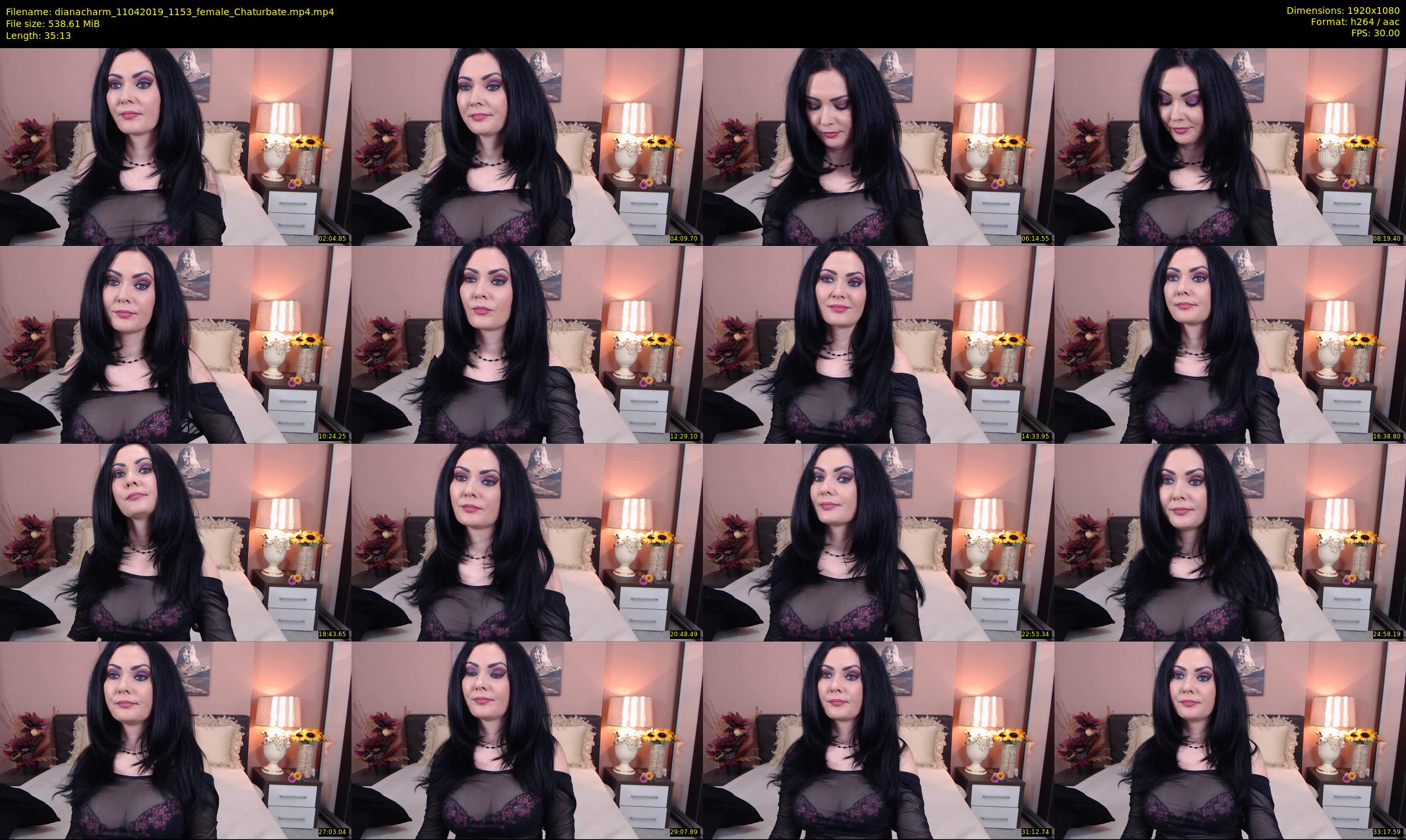 dianacharm — 36 minute Chaturbate female cam show recording, 1080p, Apr 11, 2019