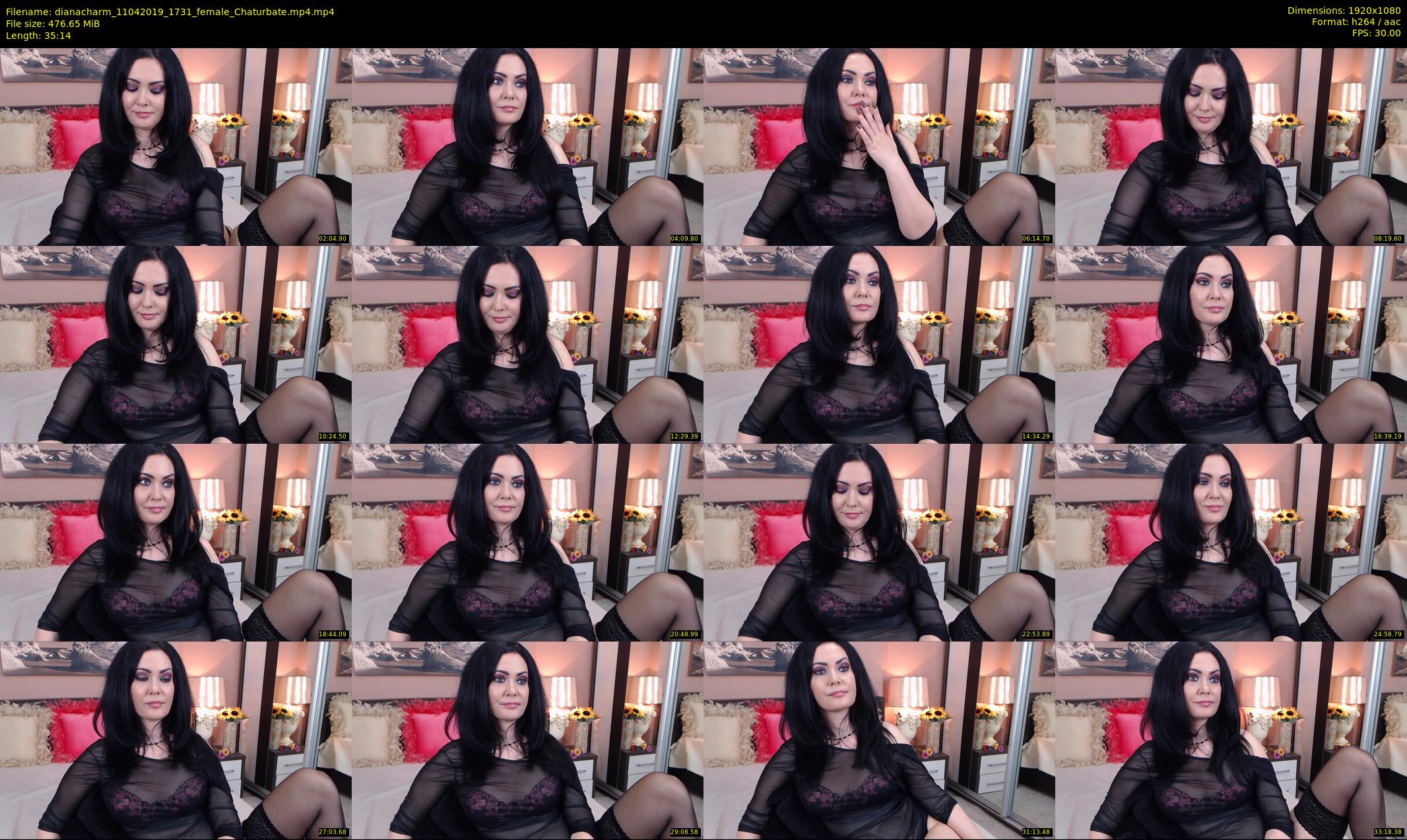 dianacharm — 36 minute Chaturbate female cam show recording, 1080p, Apr 11, 2019