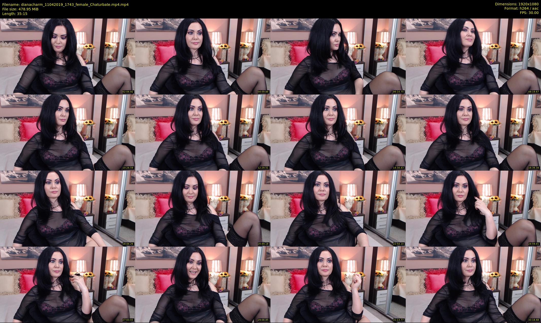 dianacharm — 36 minute Chaturbate female cam show recording, 1080p, Apr 11, 2019