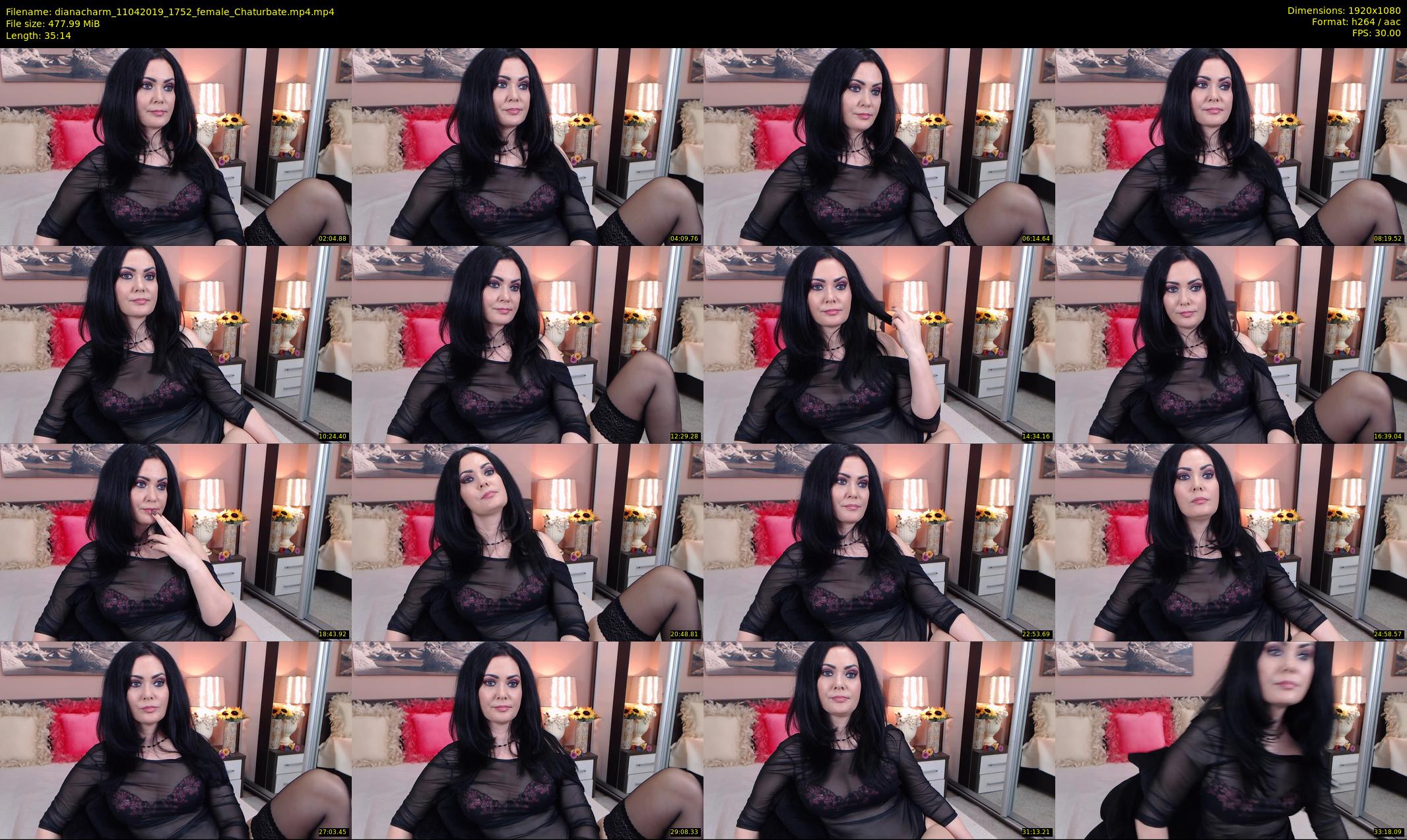 dianacharm — 36 minute Chaturbate female cam show recording, 1080p, Apr 11, 2019