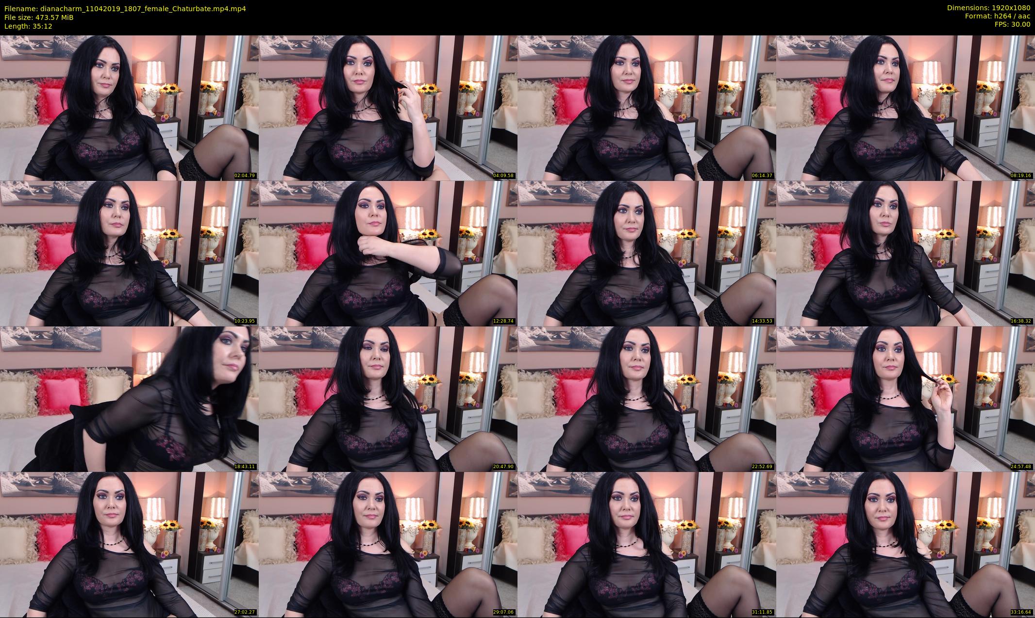 dianacharm — 36 minute Chaturbate female cam show recording, 1080p, Apr 11, 2019
