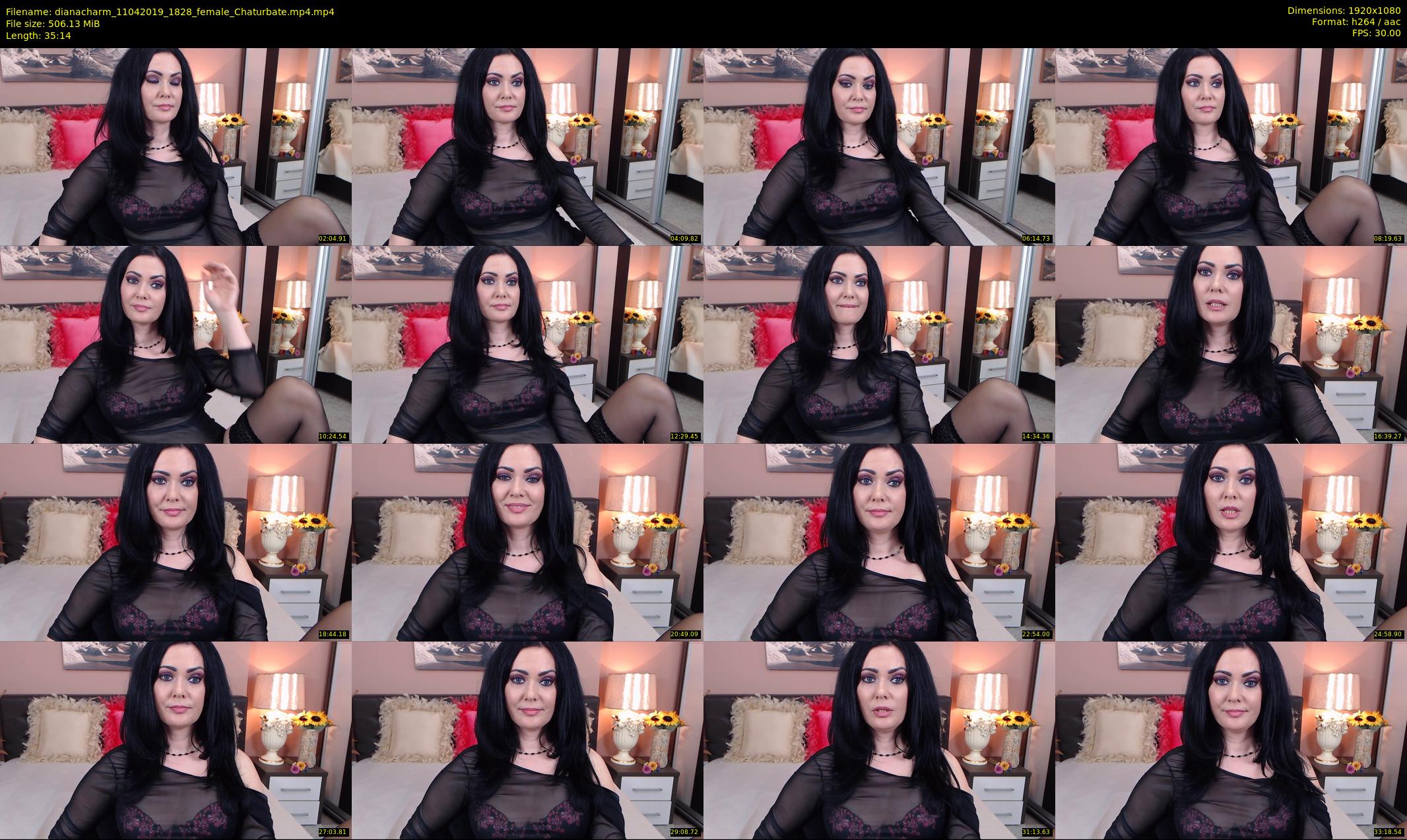 dianacharm — 36 minute Chaturbate female cam show recording, 1080p, Apr 11, 2019
