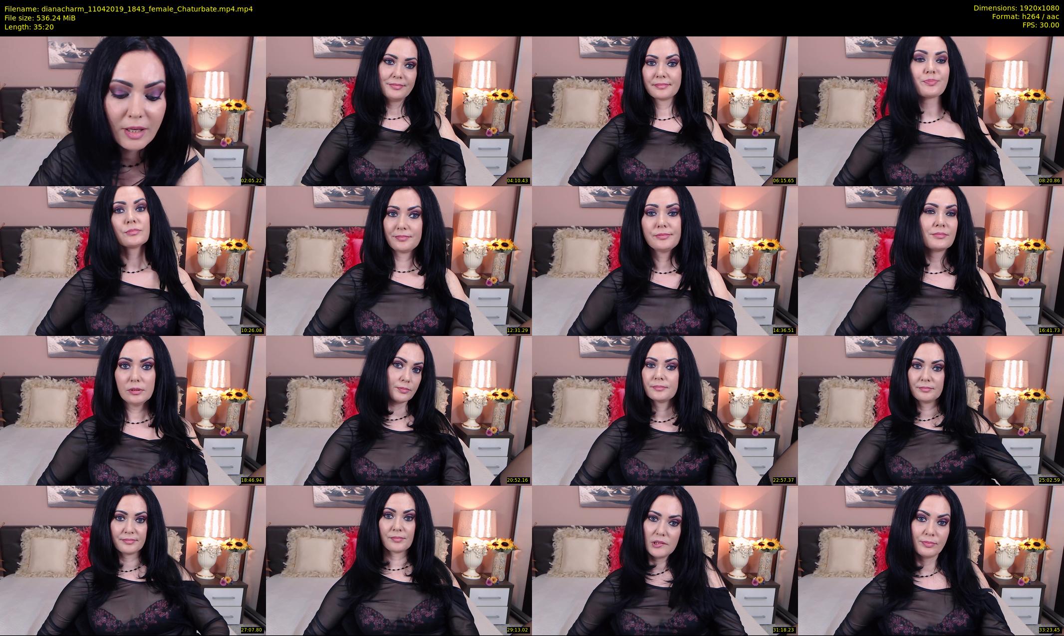 dianacharm — 36 minute Chaturbate female cam show recording, 1080p, Apr 11, 2019
