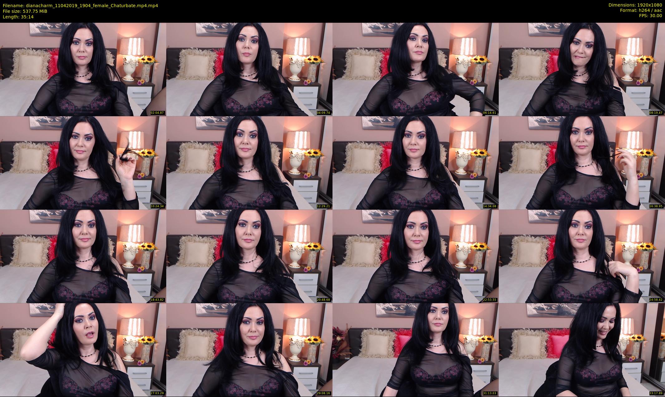 dianacharm — 36 minute Chaturbate female cam show recording, 1080p, Apr 11, 2019