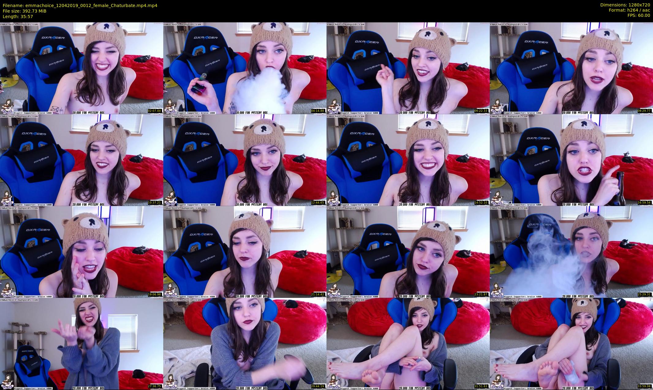 emmachoice — 36 minute Chaturbate female cam show recording, 720p, Apr 12, 2019