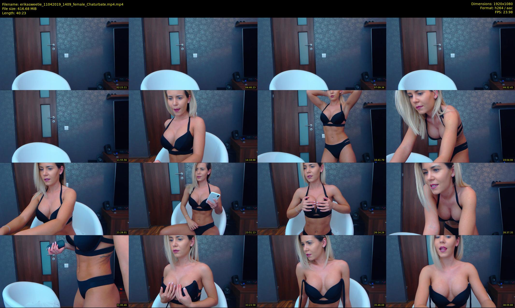 erikasweetie — 41 minute Chaturbate female cam show recording, 1080p, Apr 11, 2019
