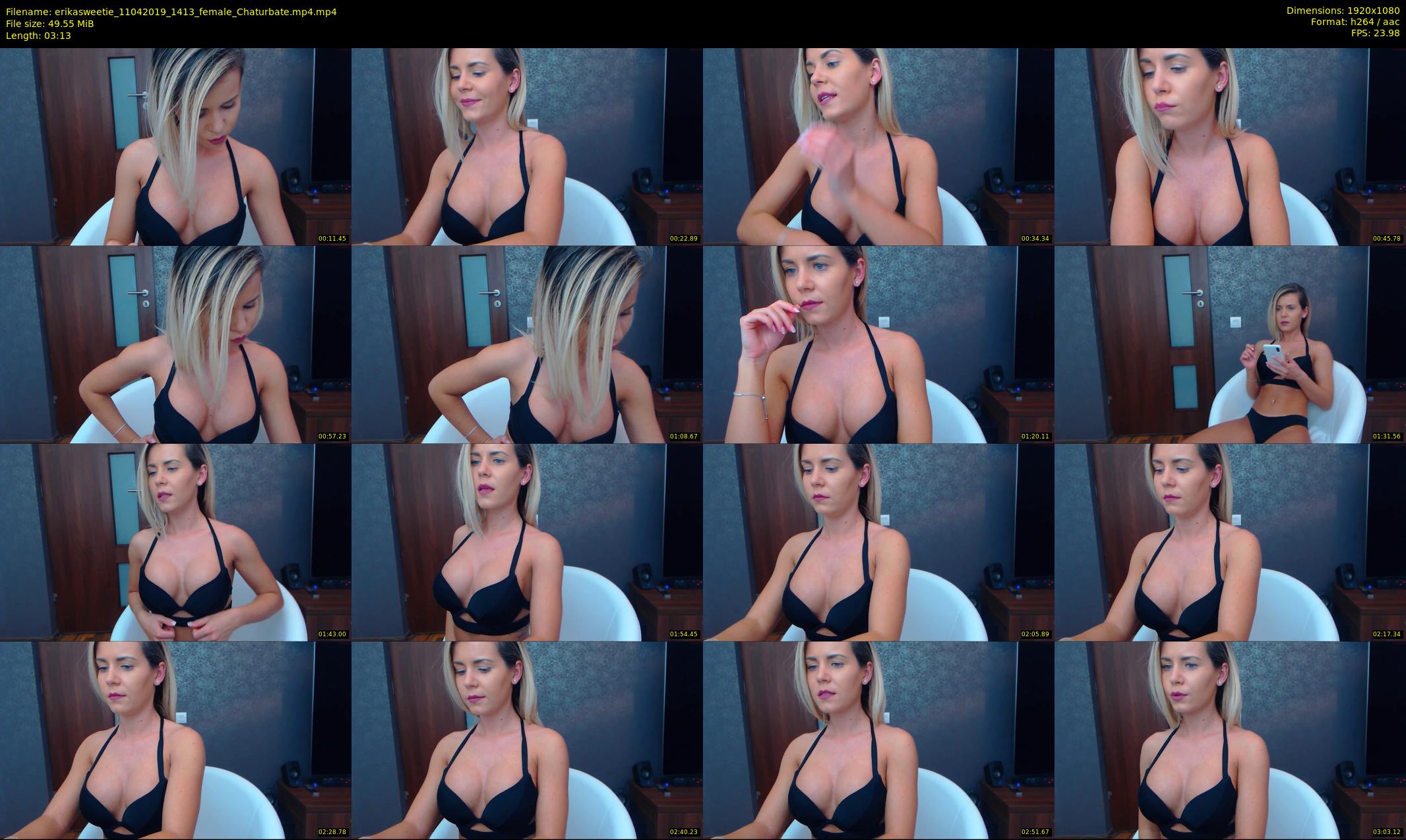 erikasweetie — 4 minute Chaturbate female cam show recording, 1080p, Apr 11, 2019