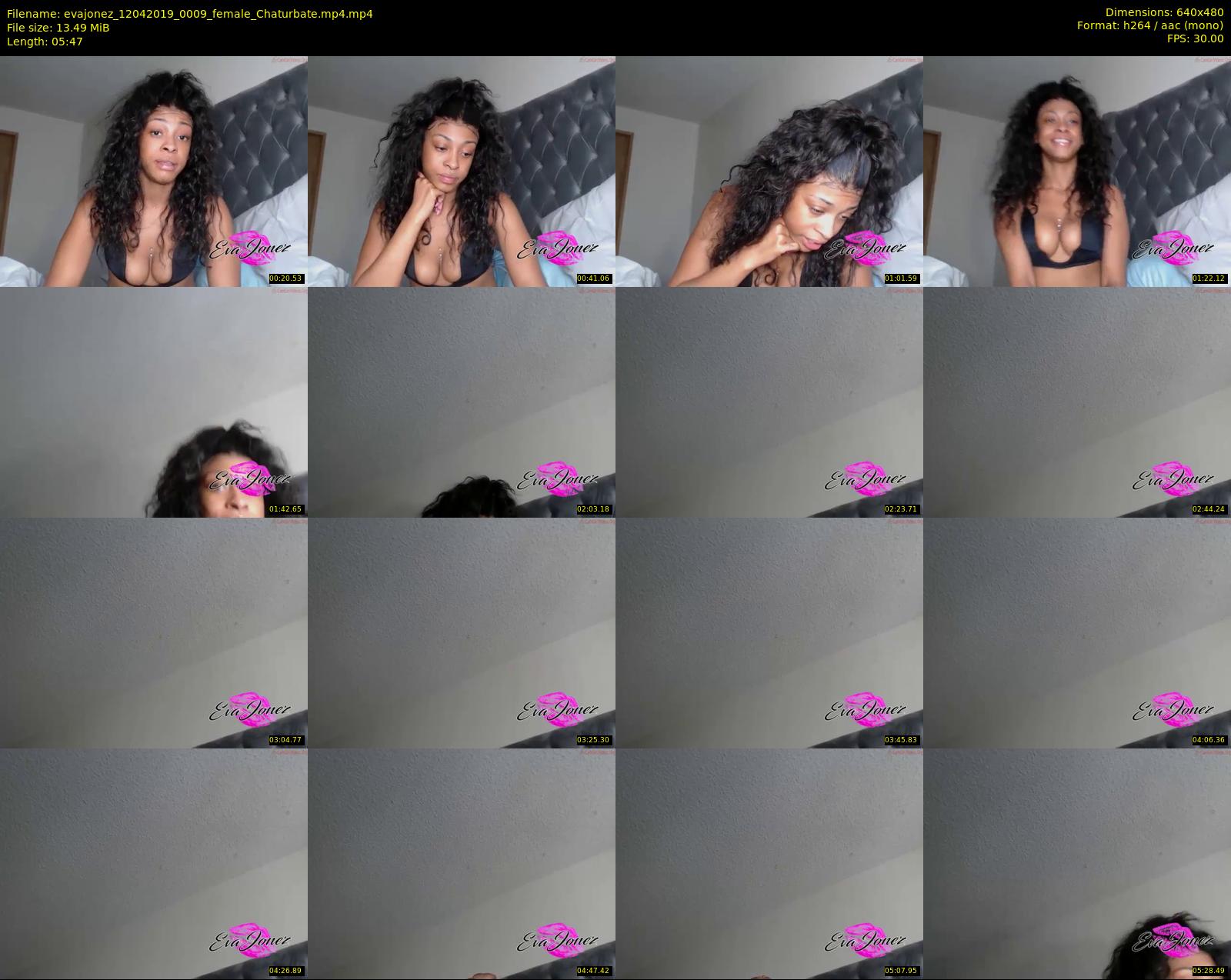 evajonez — 6 minute Chaturbate female cam show recording, 480p, Apr 12, 2019