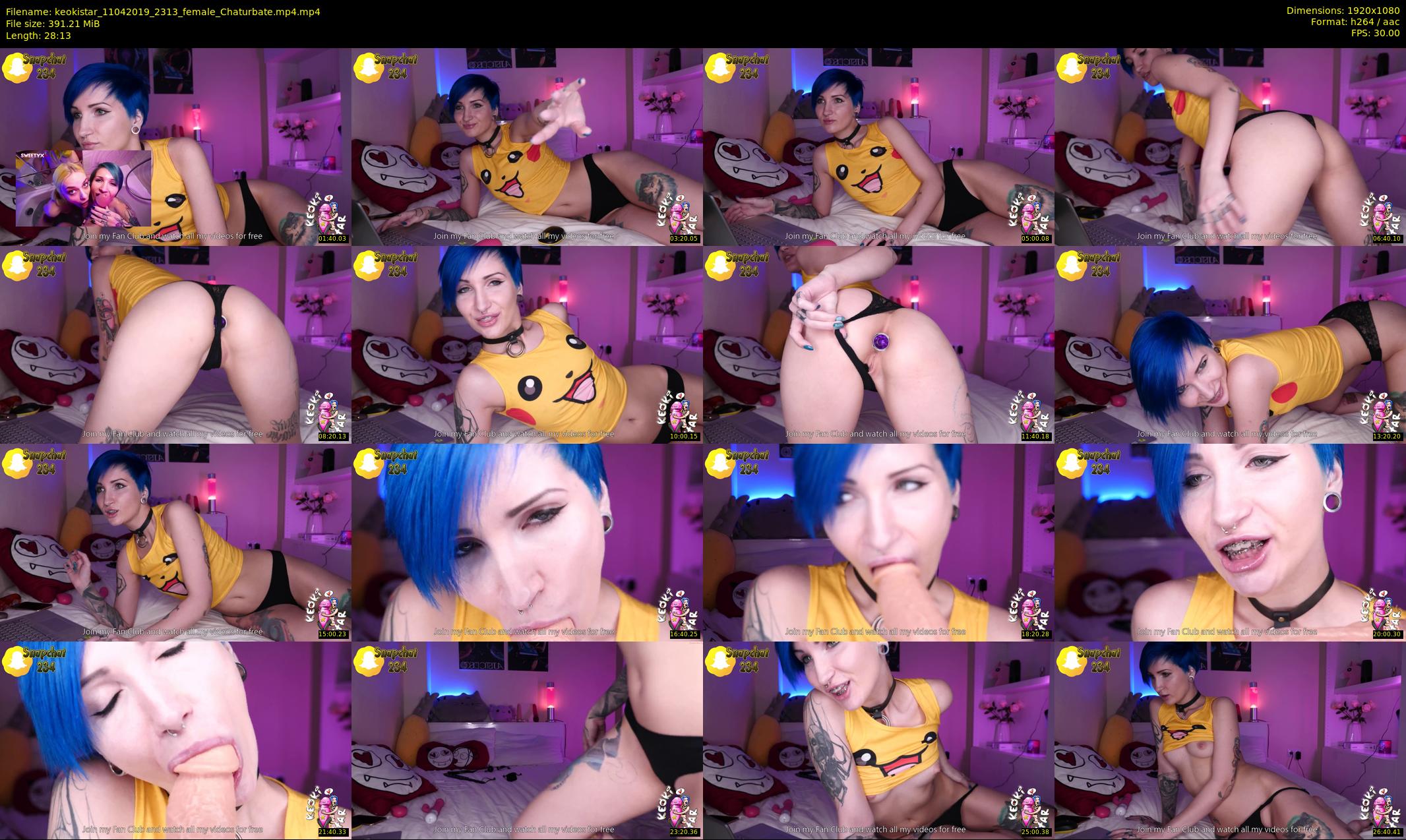 keokistar — 29 minute Chaturbate female cam show recording, 1080p, Apr 11, 2019
