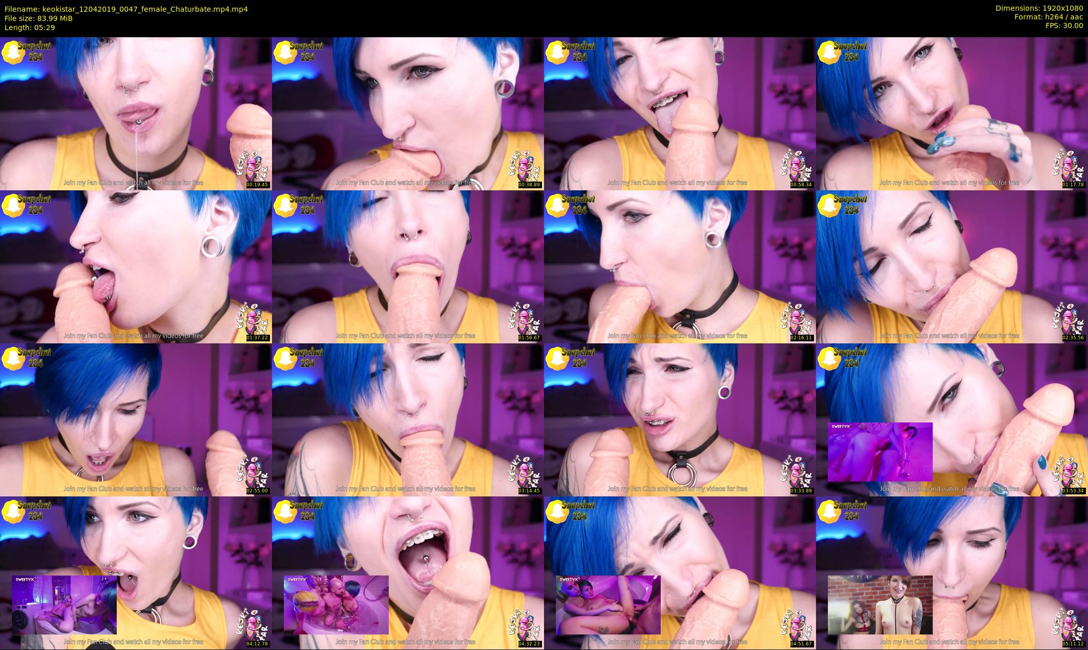 keokistar — 6 minute Chaturbate female cam show recording, 1080p, Apr 12, 2019
