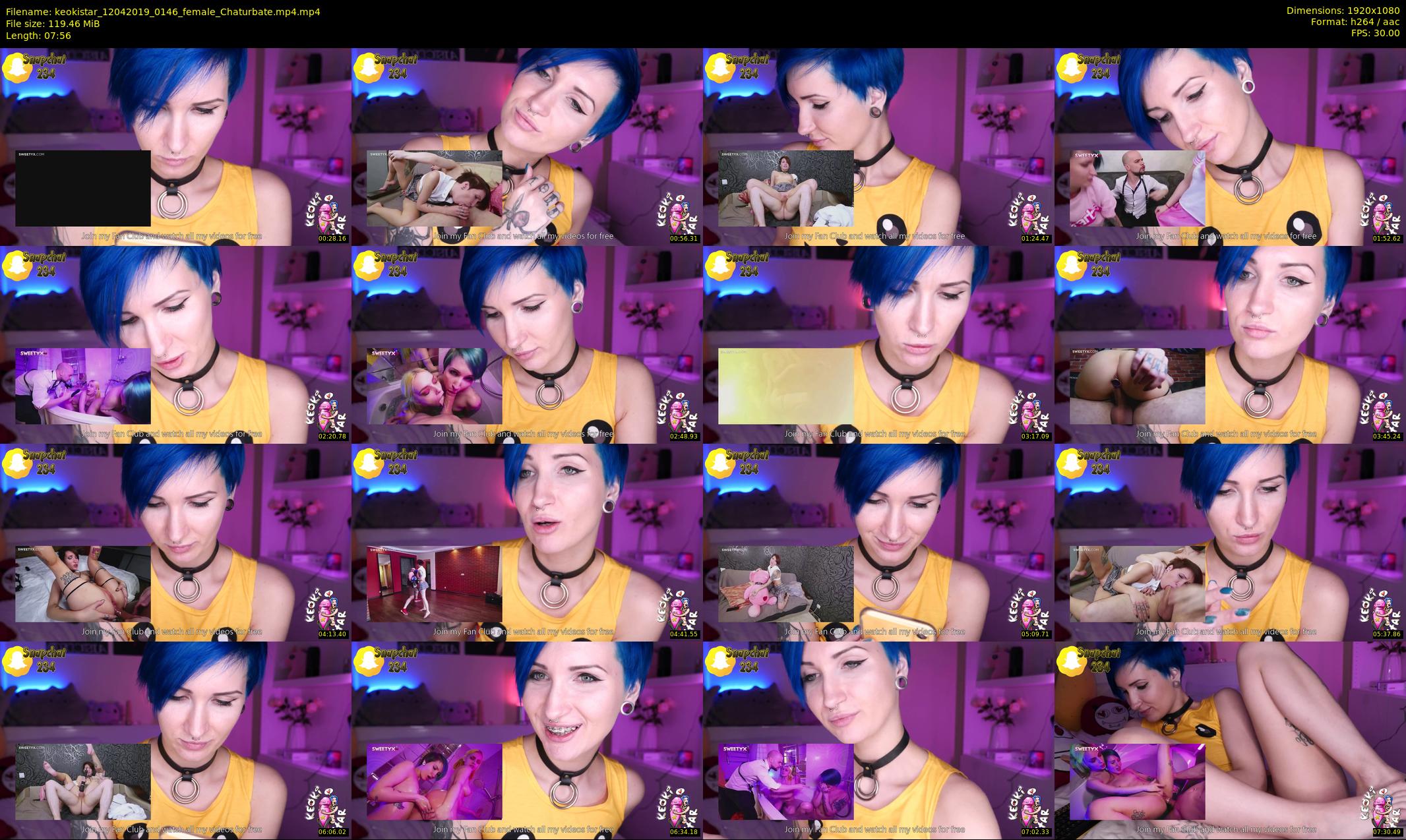 keokistar — 8 minute Chaturbate female cam show recording, 1080p, Apr 12, 2019