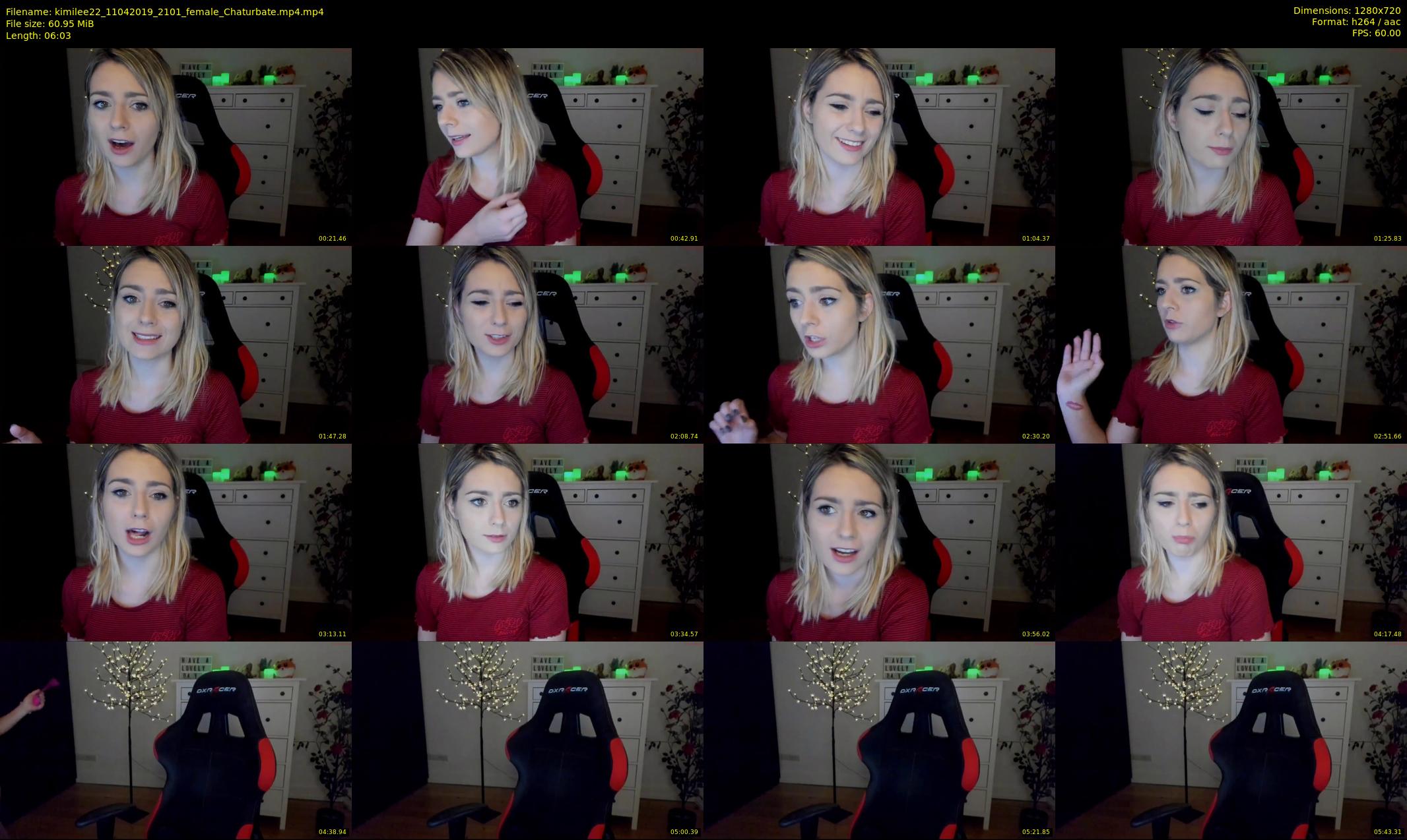 kimilee22 — 7 minute Chaturbate female cam show recording, 720p, Apr 11, 2019