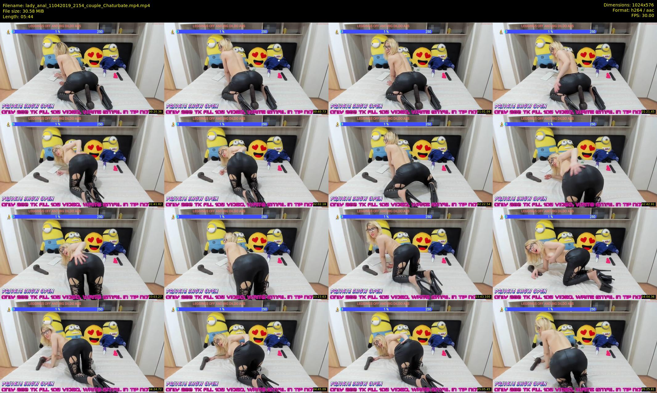 lady_anal — 6 minute Chaturbate female cam show recording, 480p, Apr 11, 2019