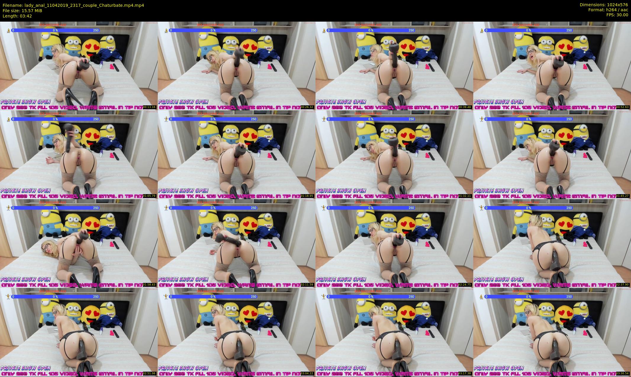lady_anal — 4 minute Chaturbate female cam show recording, 480p, Apr 11, 2019