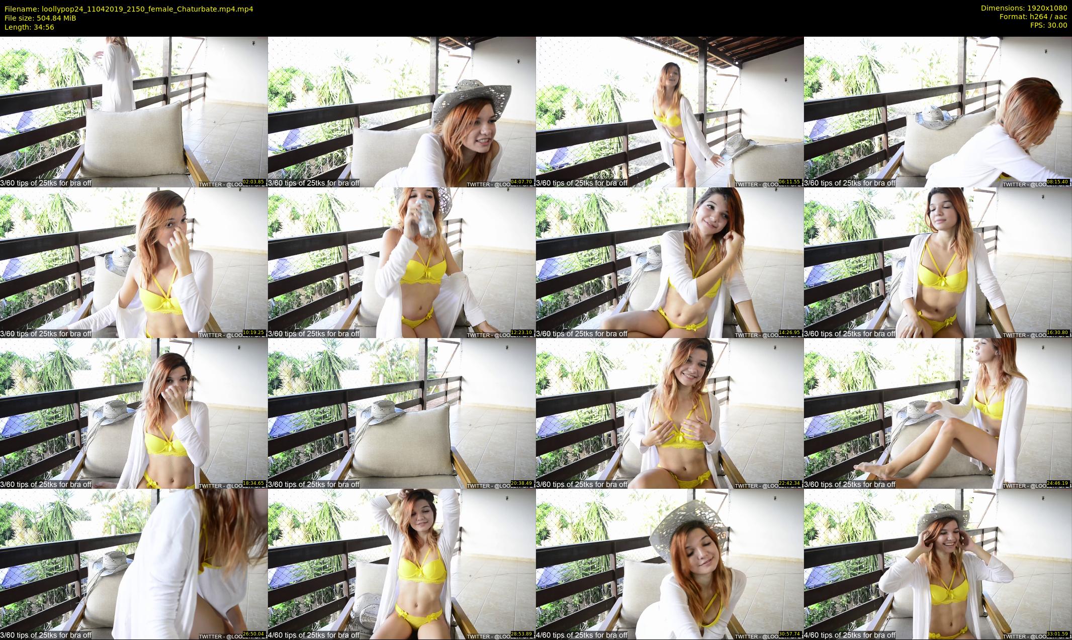 loollypop24 — 35 minute Chaturbate female cam show recording, 1080p, Apr 11, 2019