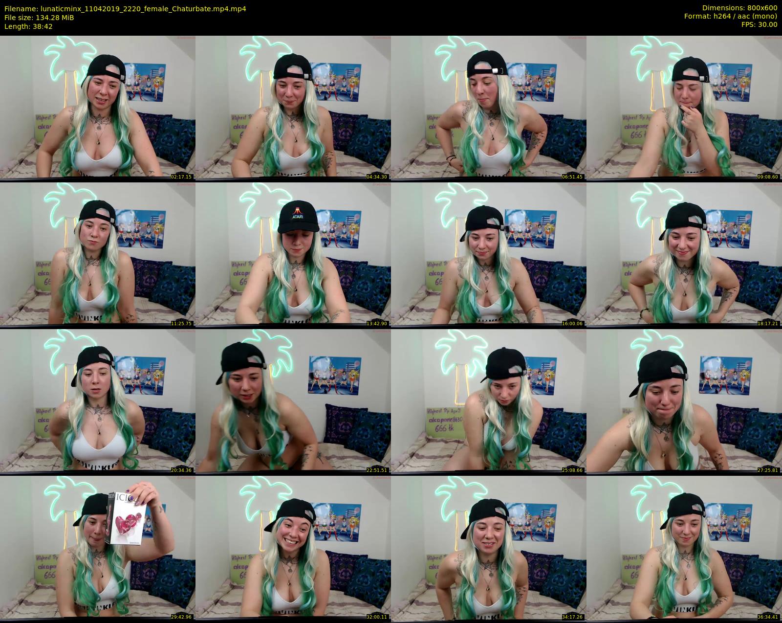 lunaticminx — 39 minute Chaturbate female cam show recording, 480p, Apr 11, 2019