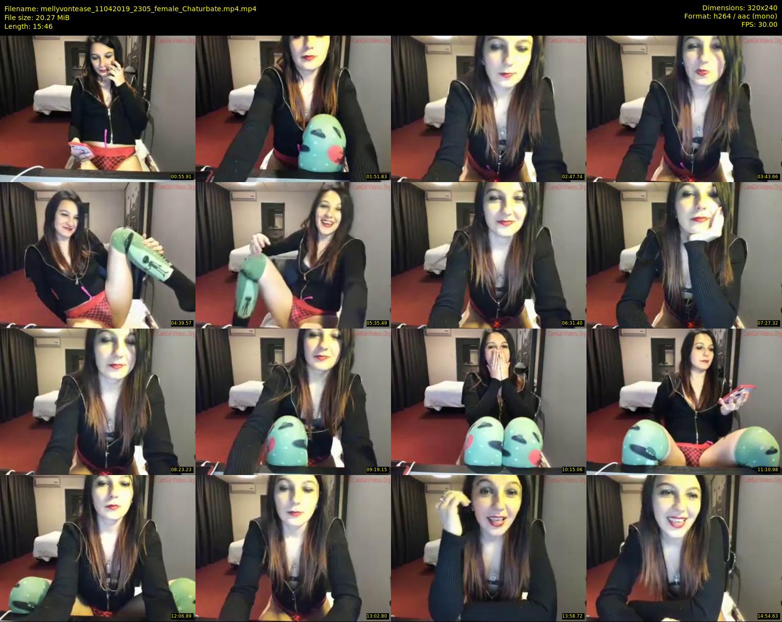 mellyvontease — 16 minute Chaturbate female cam show recording, SD, Apr 11, 2019