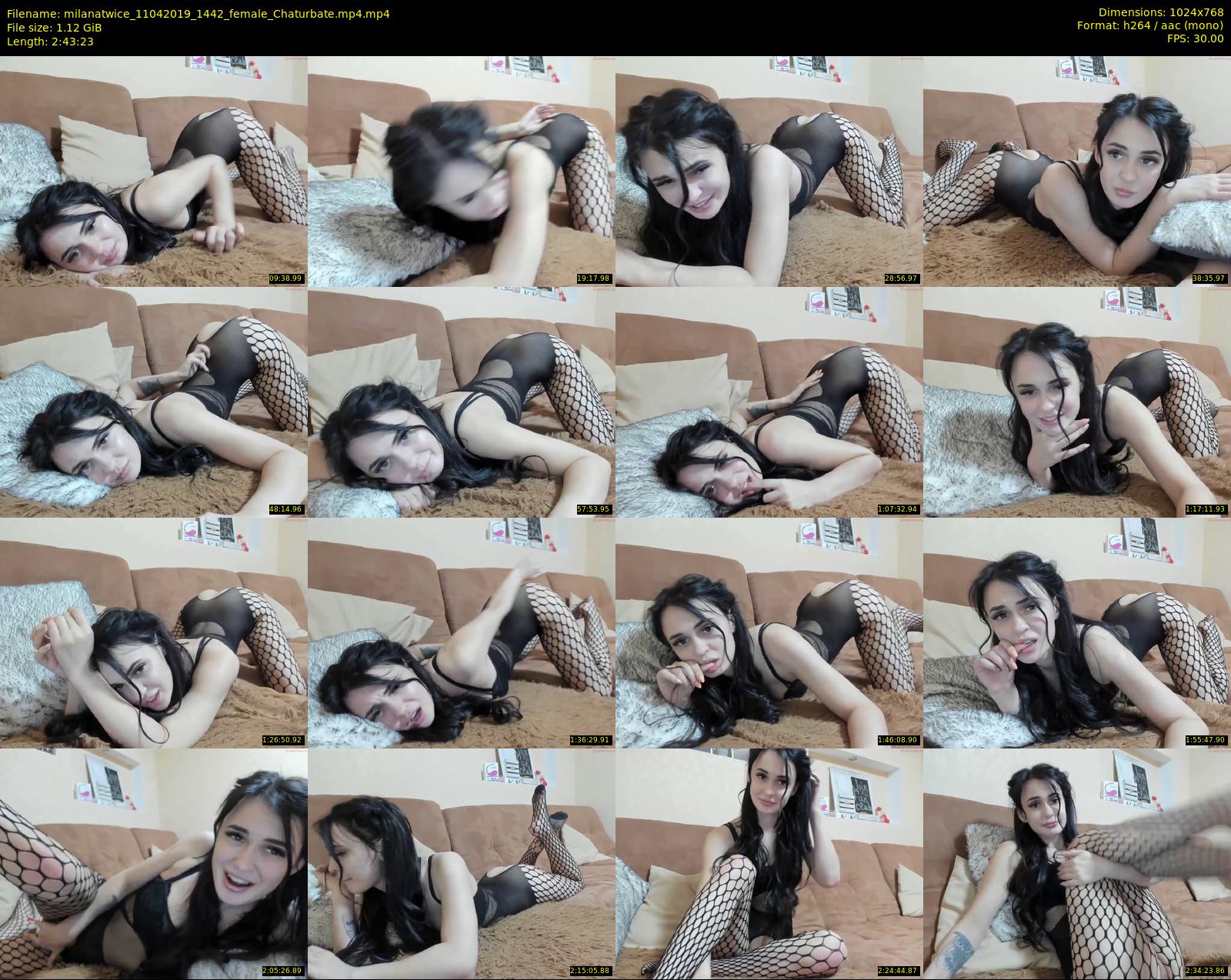 milanatwice — 164 minute Chaturbate female cam show recording, 720p, Apr 11, 2019