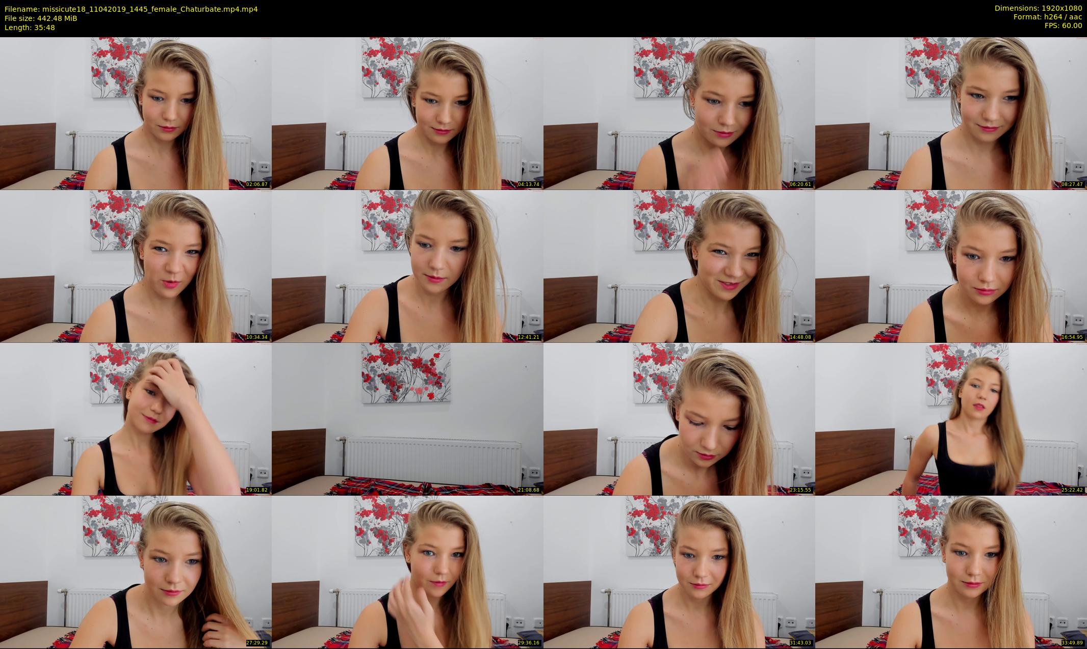 missicute18 — 36 minute Chaturbate female cam show recording, 1080p, Apr 11, 2019