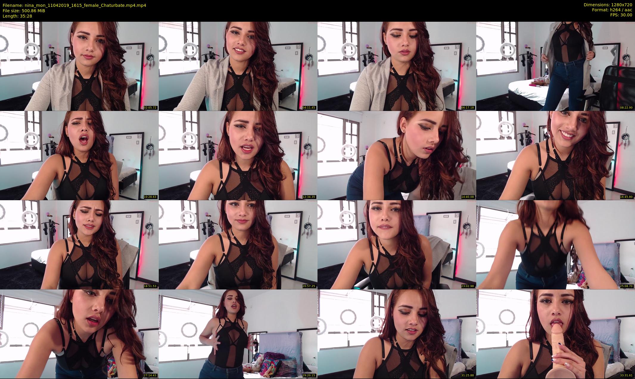 nina_mon — 36 minute Chaturbate female cam show recording, 720p, Apr 11, 2019
