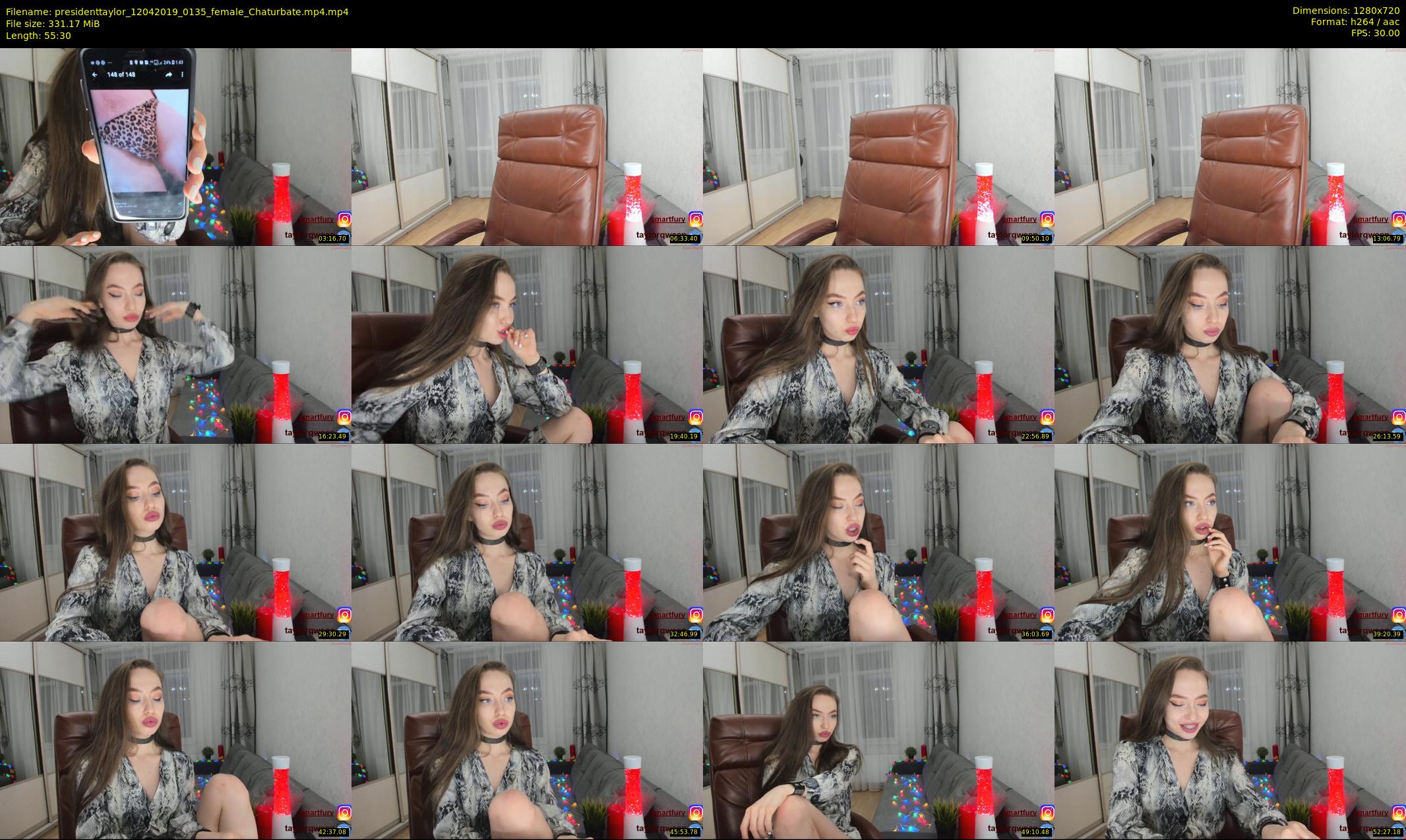presidenttaylor — 56 minute Chaturbate female cam show recording, 720p, Apr 12, 2019