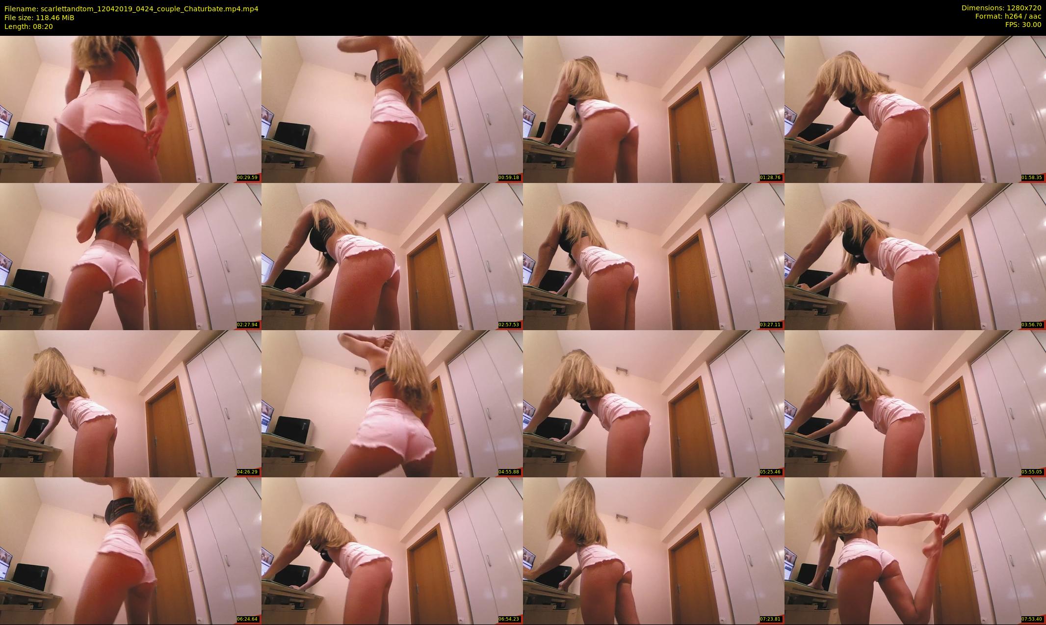 scarlettandtom — 9 minute Chaturbate couple cam show recording, 720p, Apr 12, 2019
