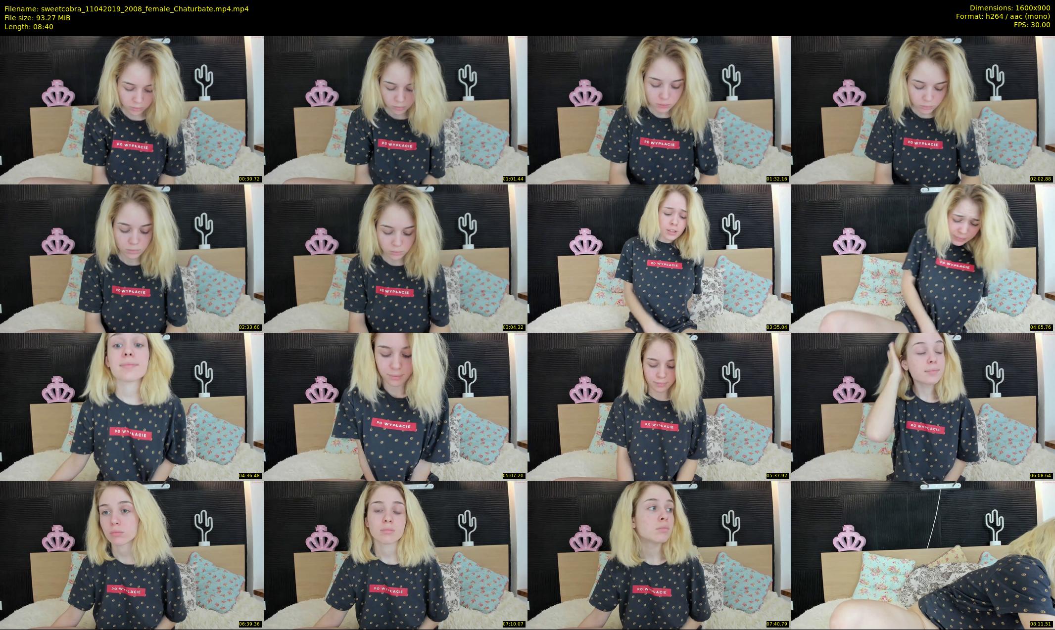 sweetcobra — 9 minute Chaturbate female cam show recording, 720p, Apr 11, 2019