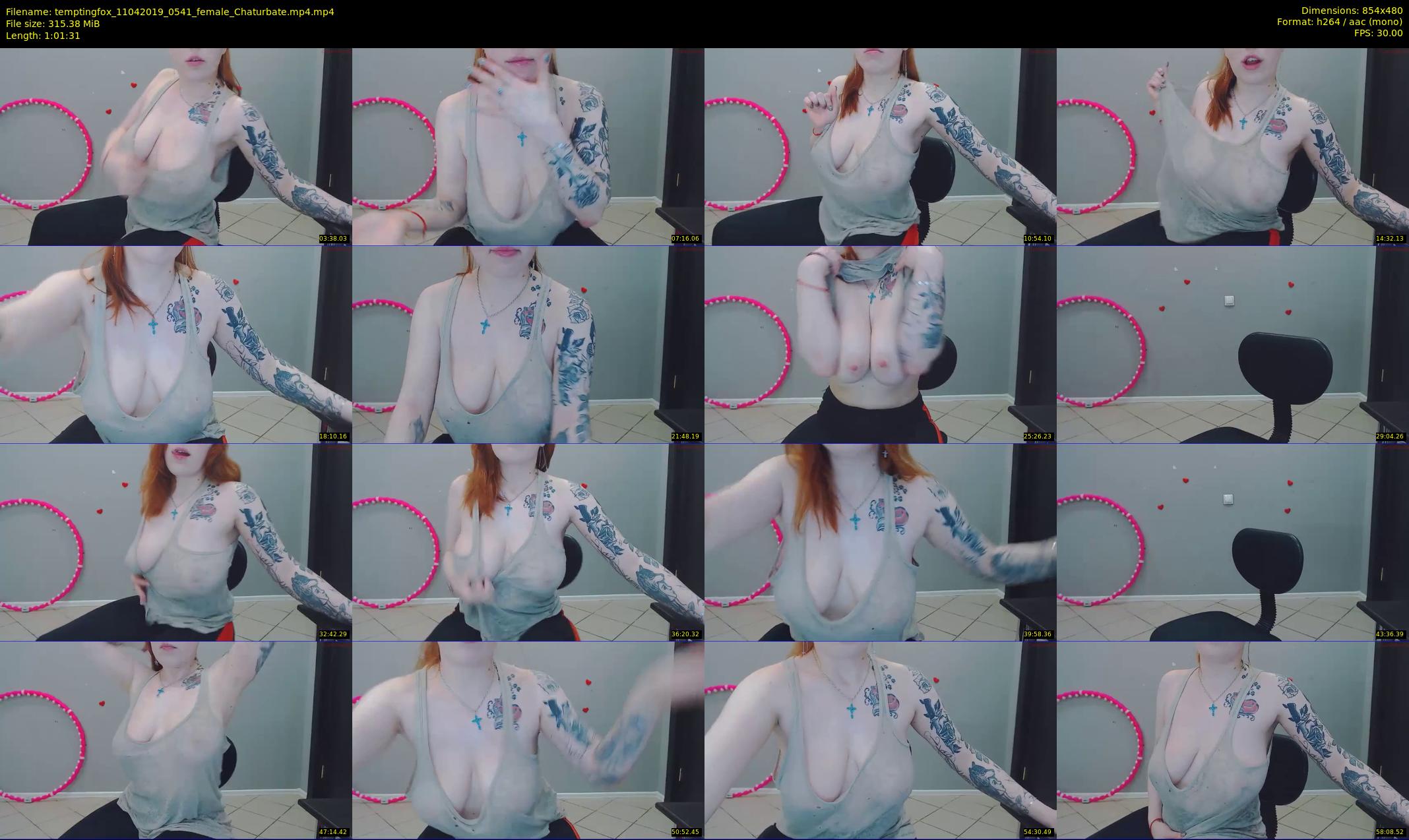 temptingfox — 62 minute Chaturbate female cam show recording, 480p, Apr 11, 2019