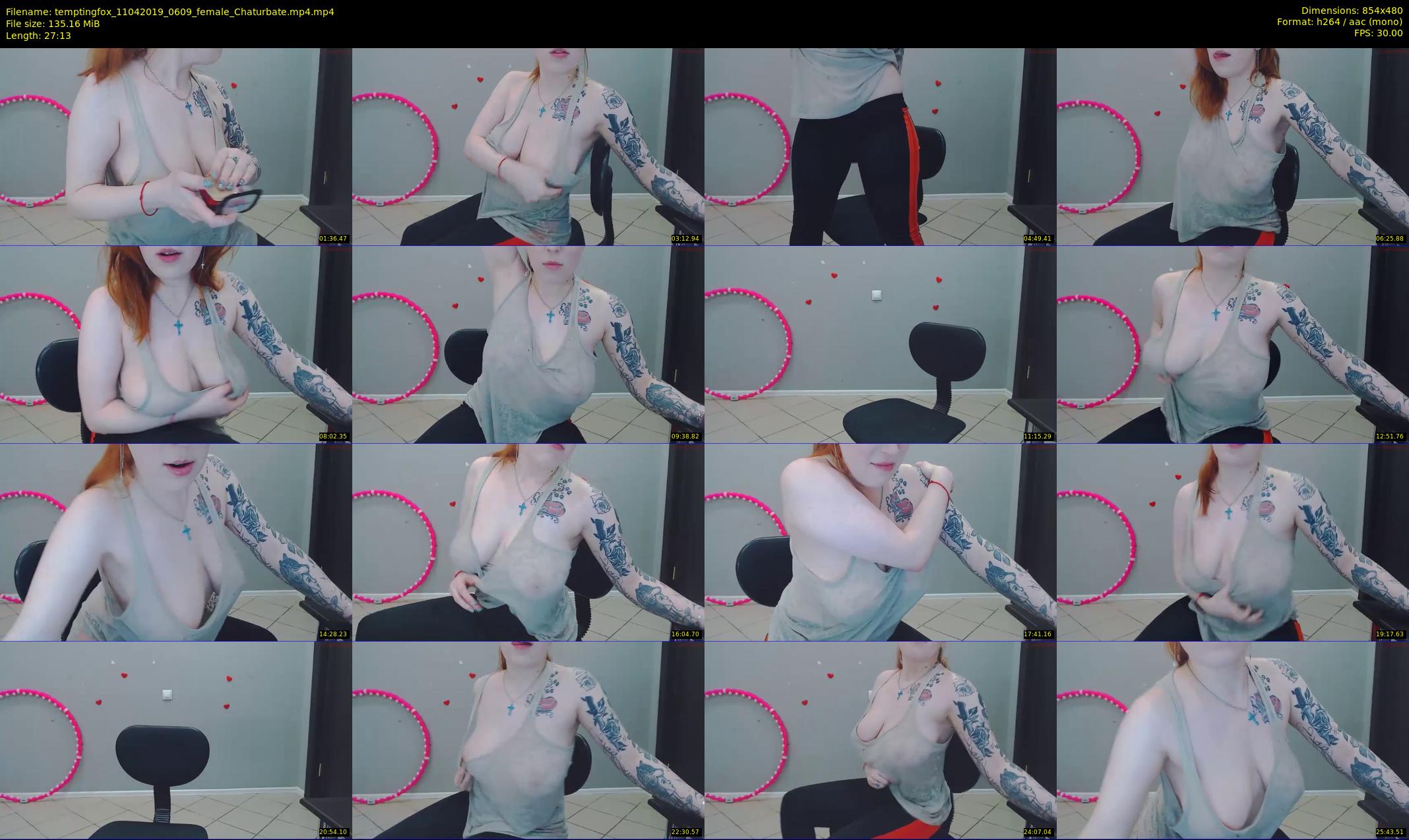 temptingfox — 28 minute Chaturbate female cam show recording, 480p, Apr 11, 2019