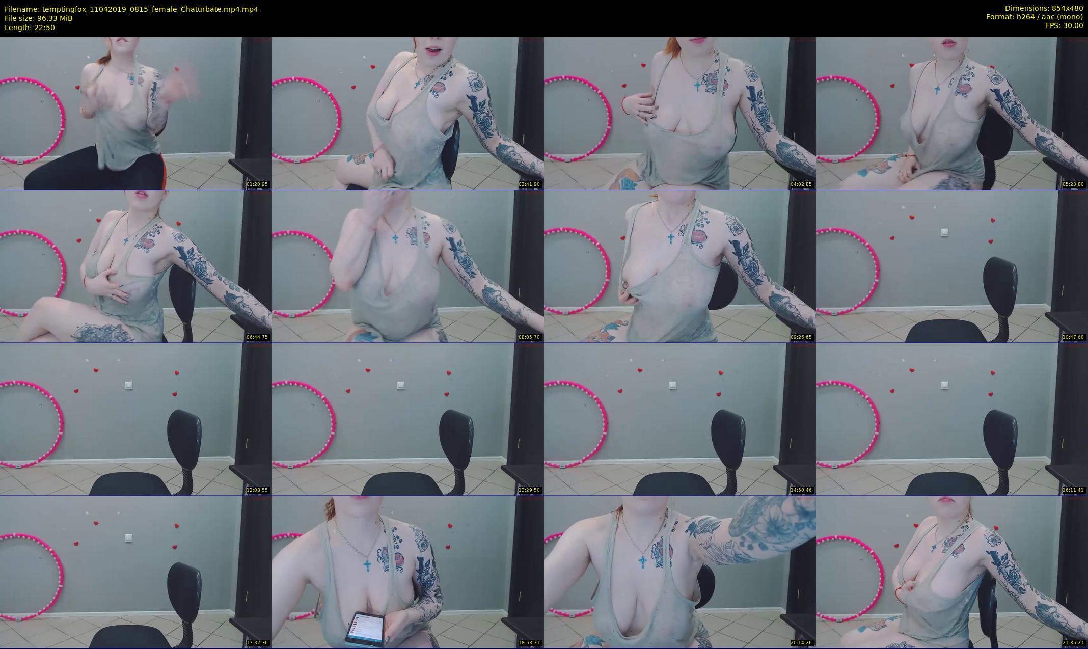 temptingfox — 23 minute Chaturbate female cam show recording, 480p, Apr 11, 2019